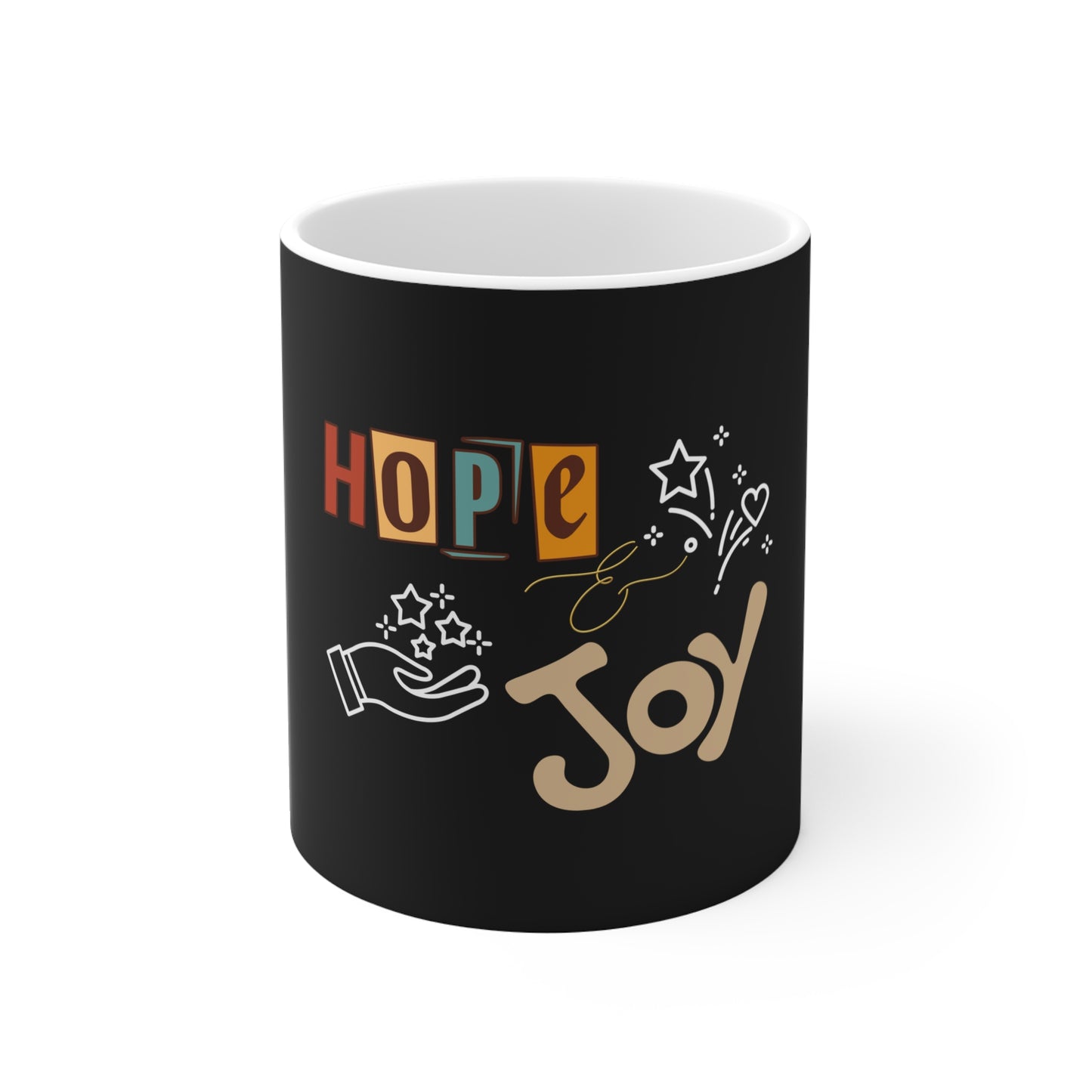 Hope and Joy Mug - Black
