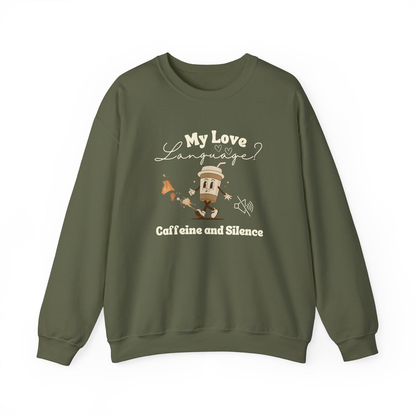 Comfy coffee sweatshirt - Military green