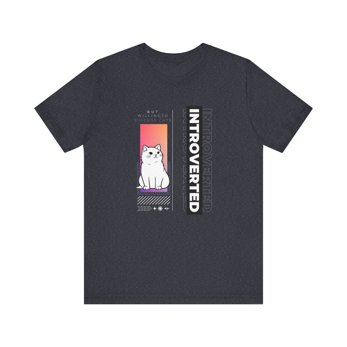 Cozy introverted t-shirt - heather navy