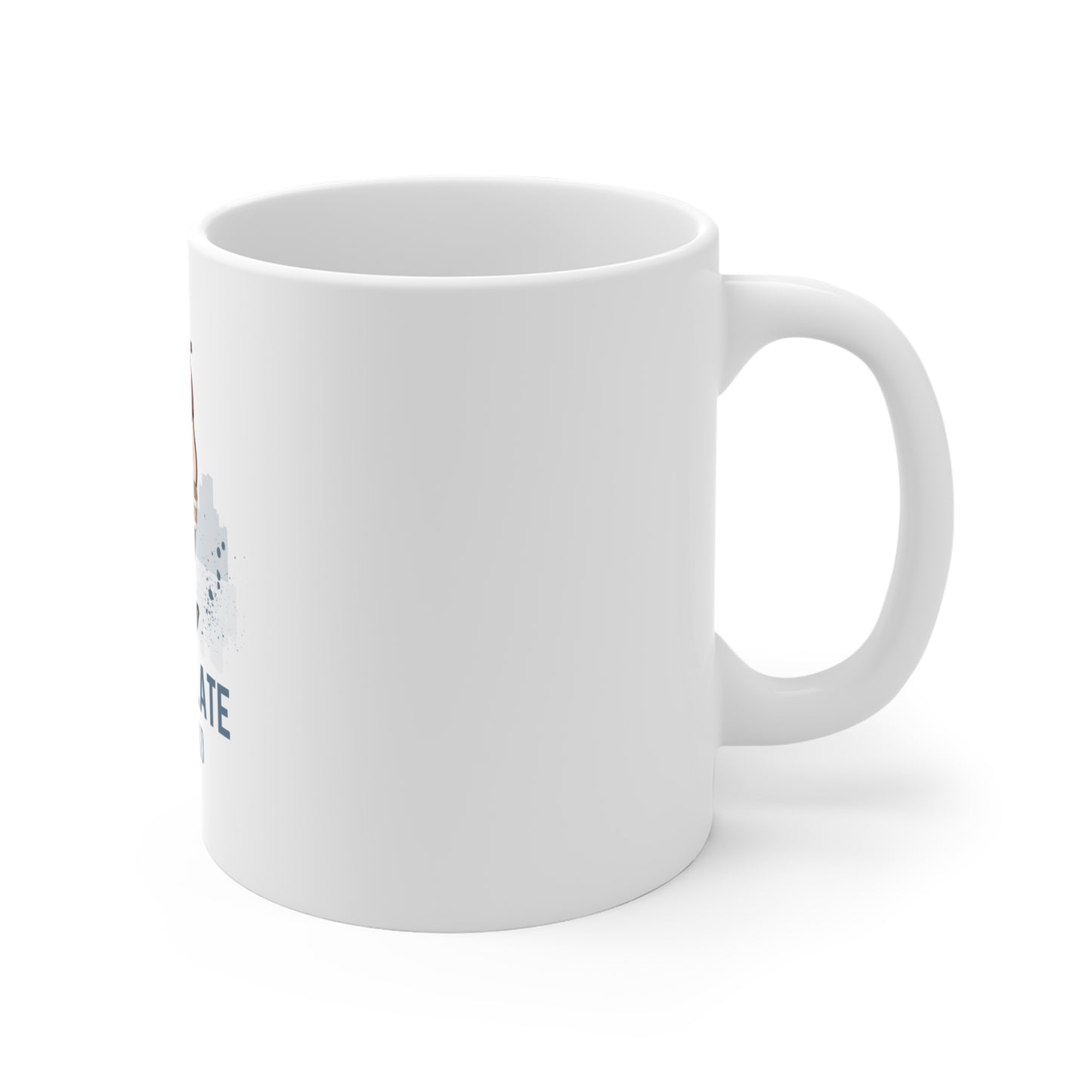Funny running mug - side view