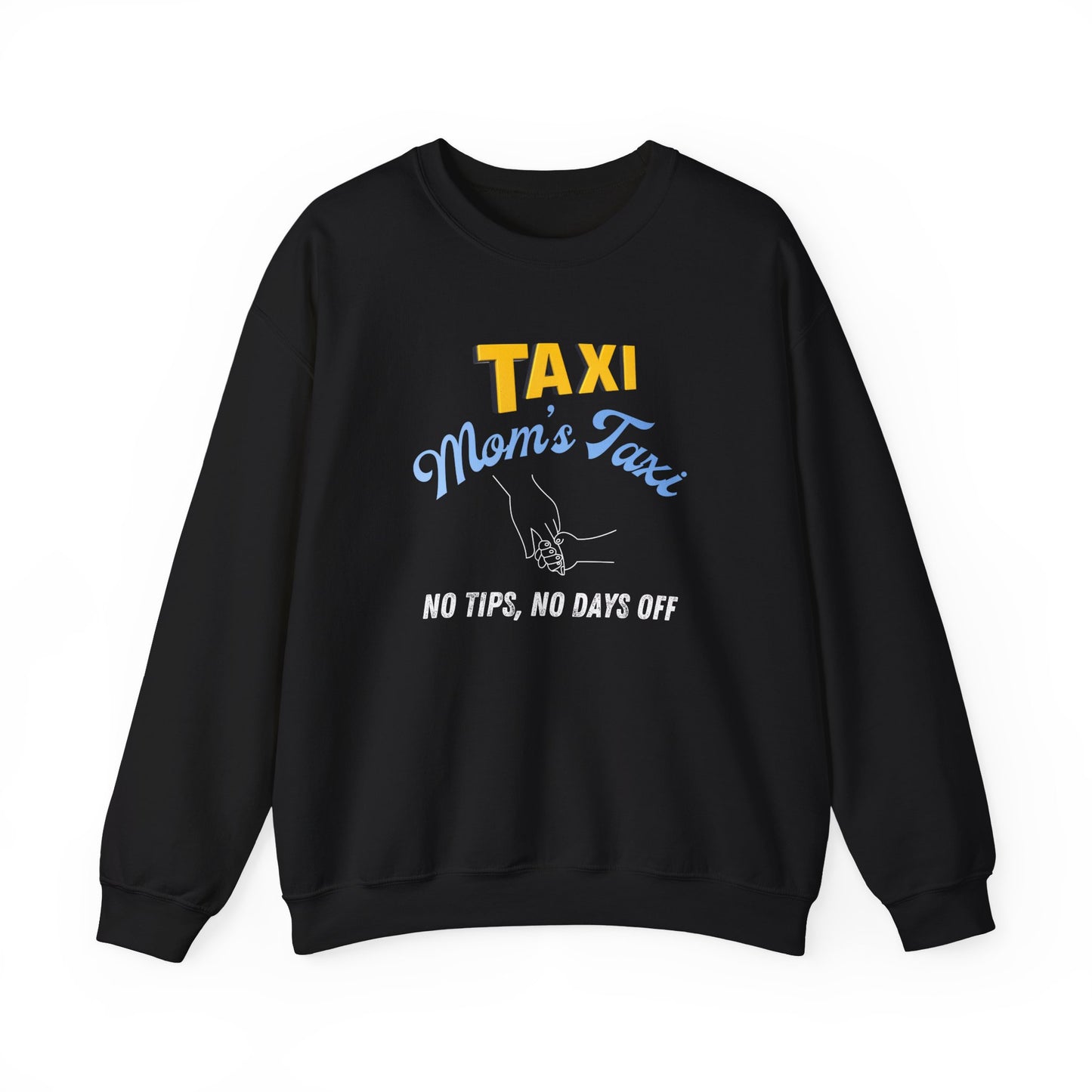 Comfy mom's taxi sweatshirt - Black