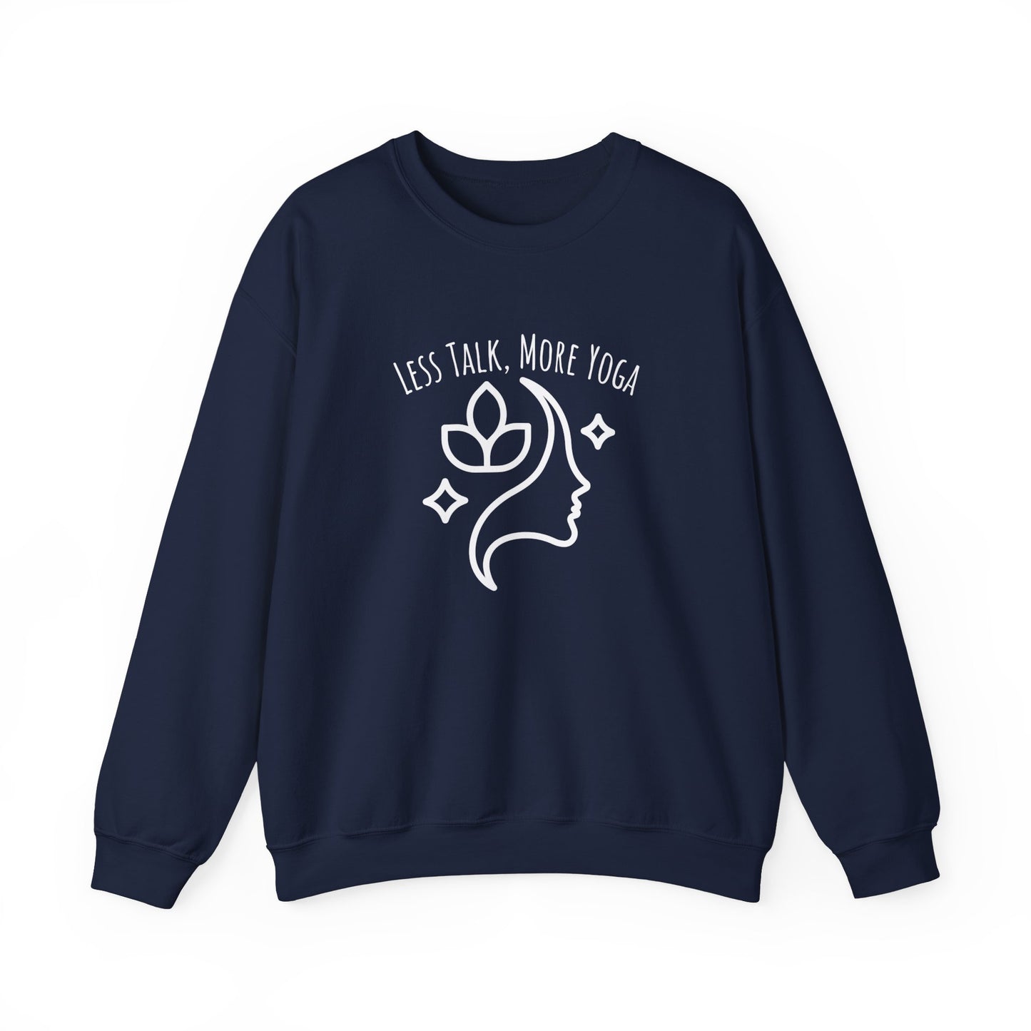 Less talk, more yoga sweatshirt - navy