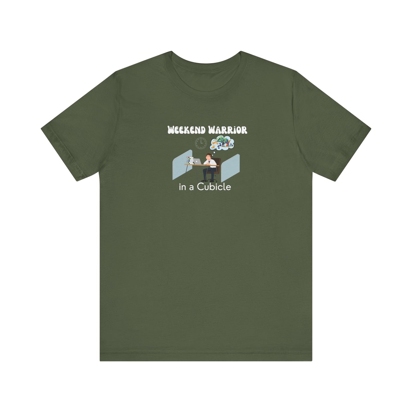 Graphic t-shirt for men - Military green