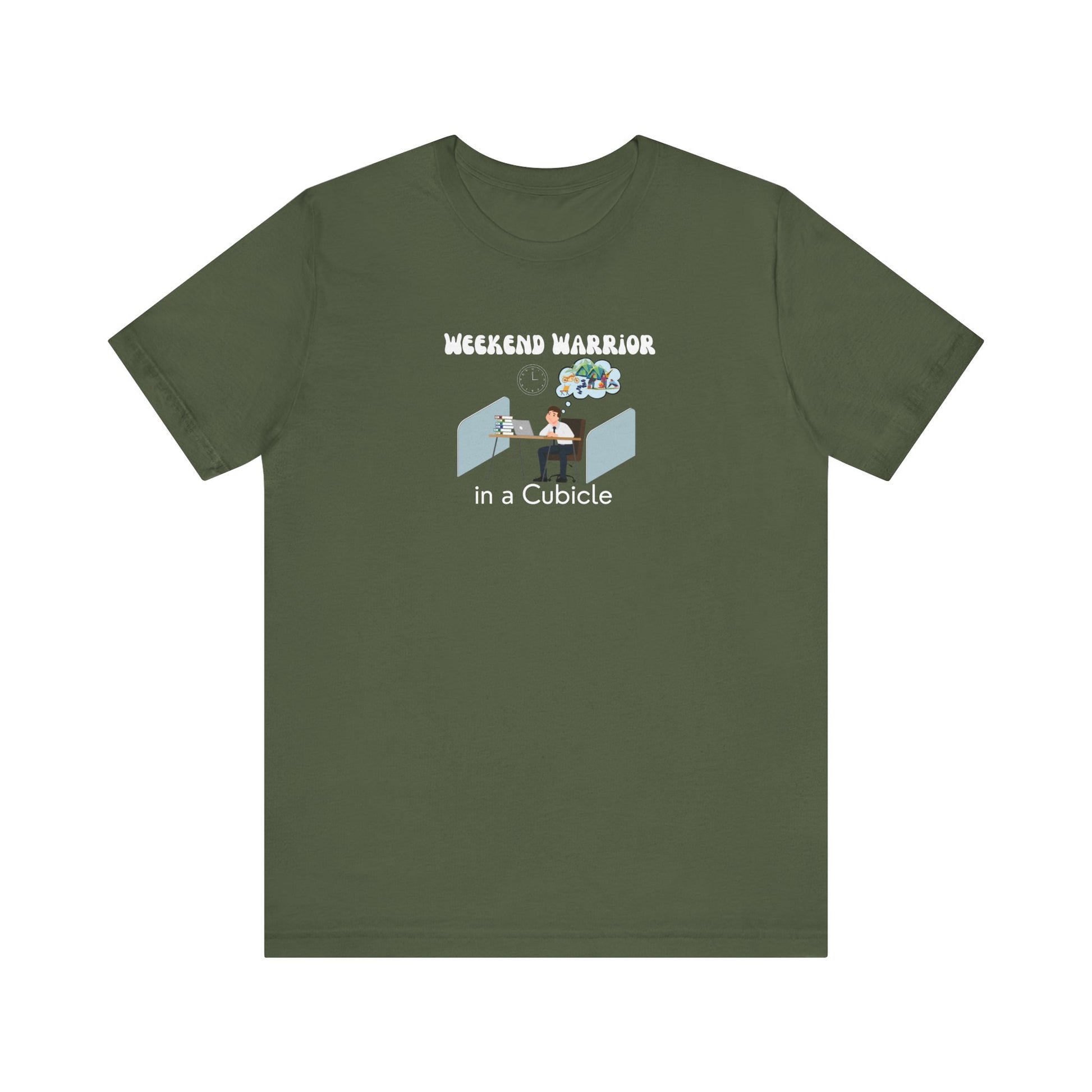Graphic t-shirt for men - Military green