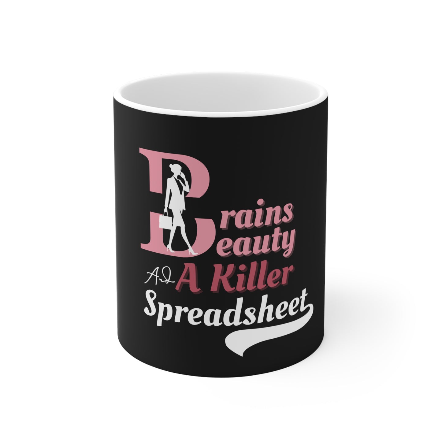 Funny work mug for women - black