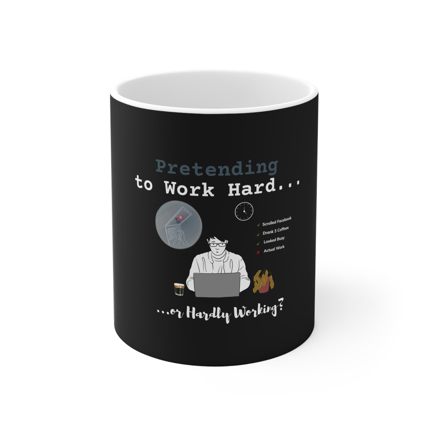 Work from home coffee cup - Closeup
