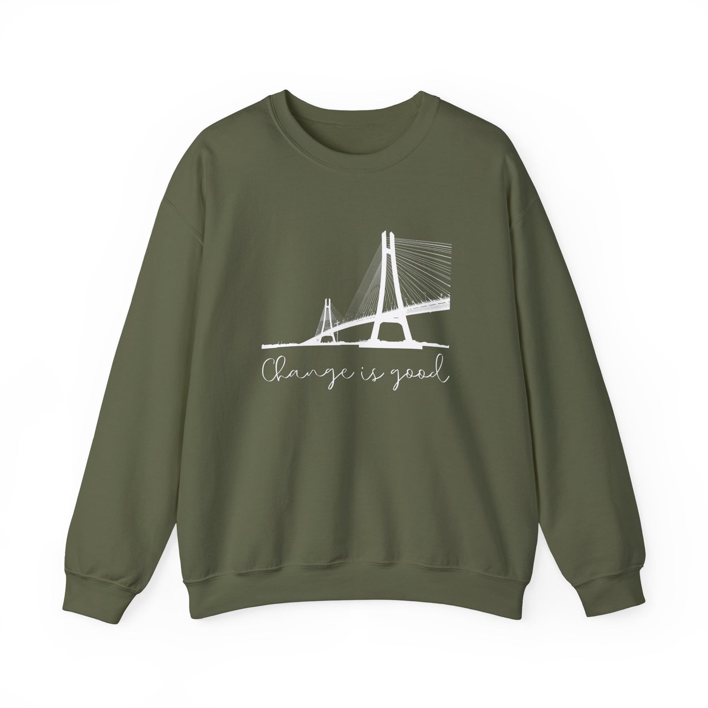 Change is good sweatshirt - Military green
