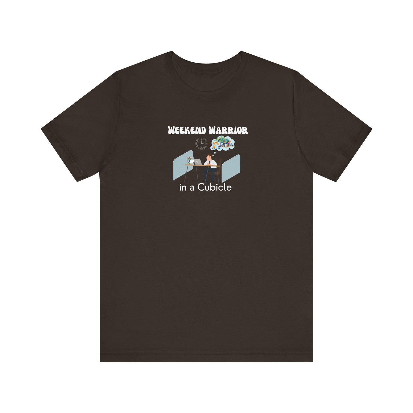 Graphic t-shirt for men - brown