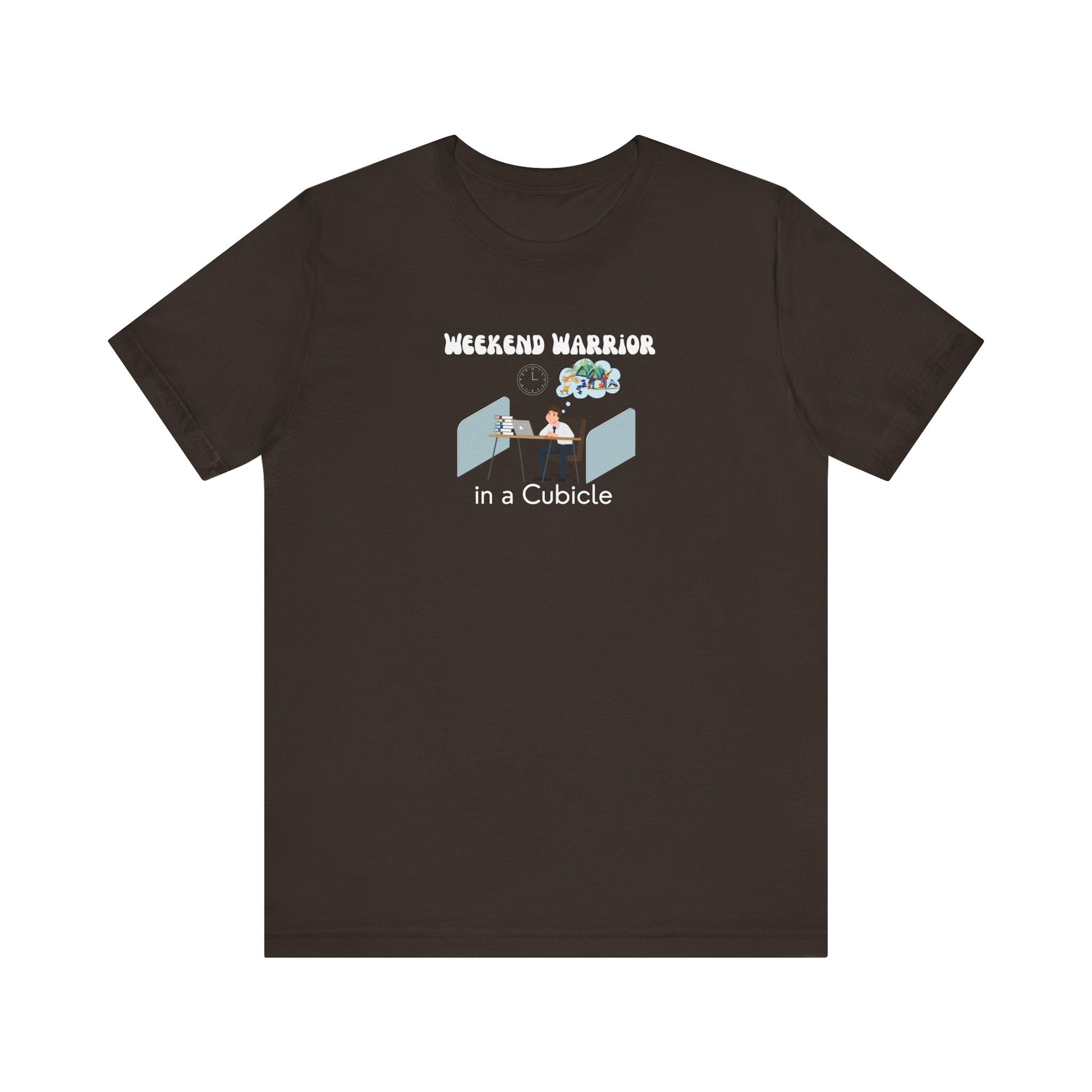 Graphic t-shirt for men - brown