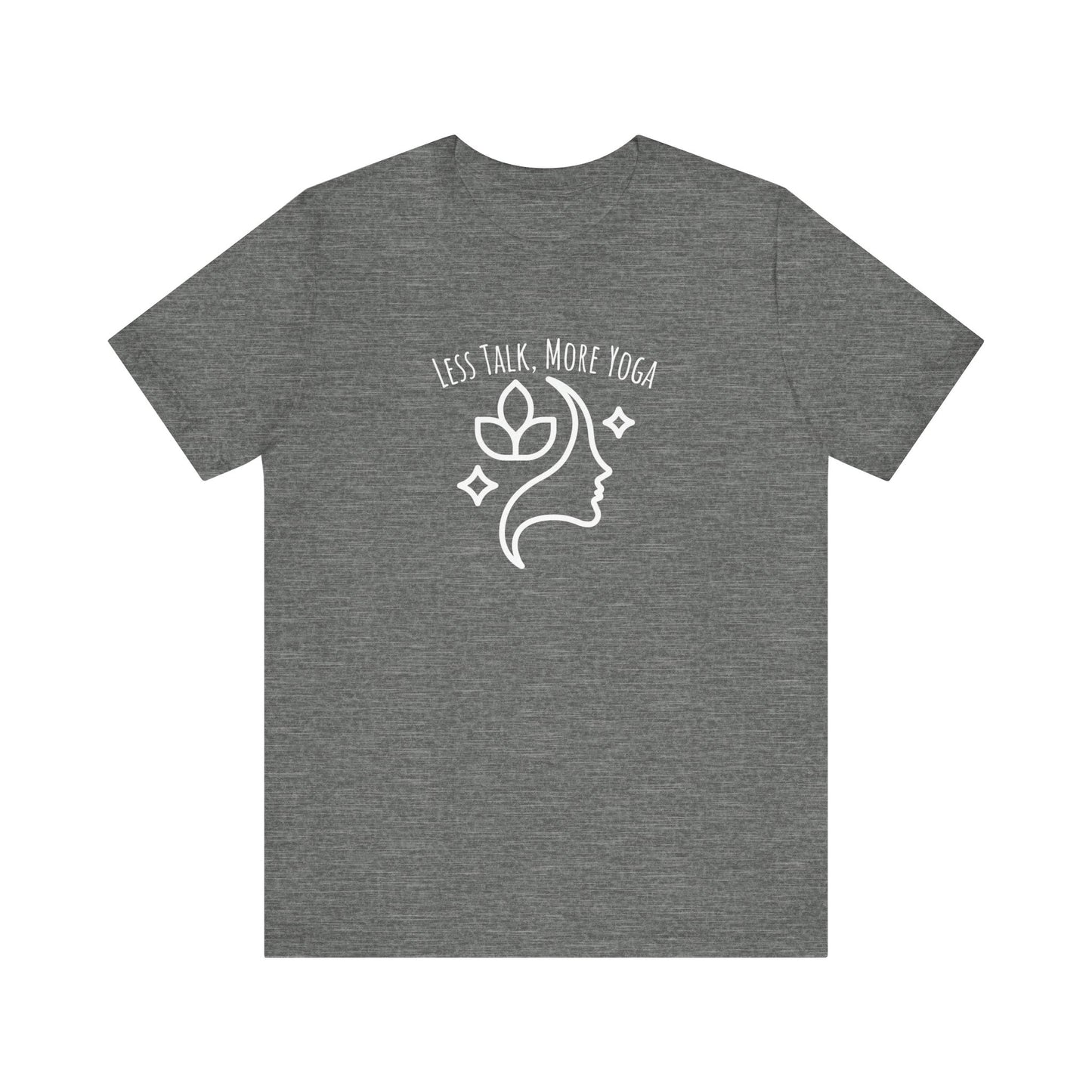 Less talk, more yoga t-shirt - Deep Heather