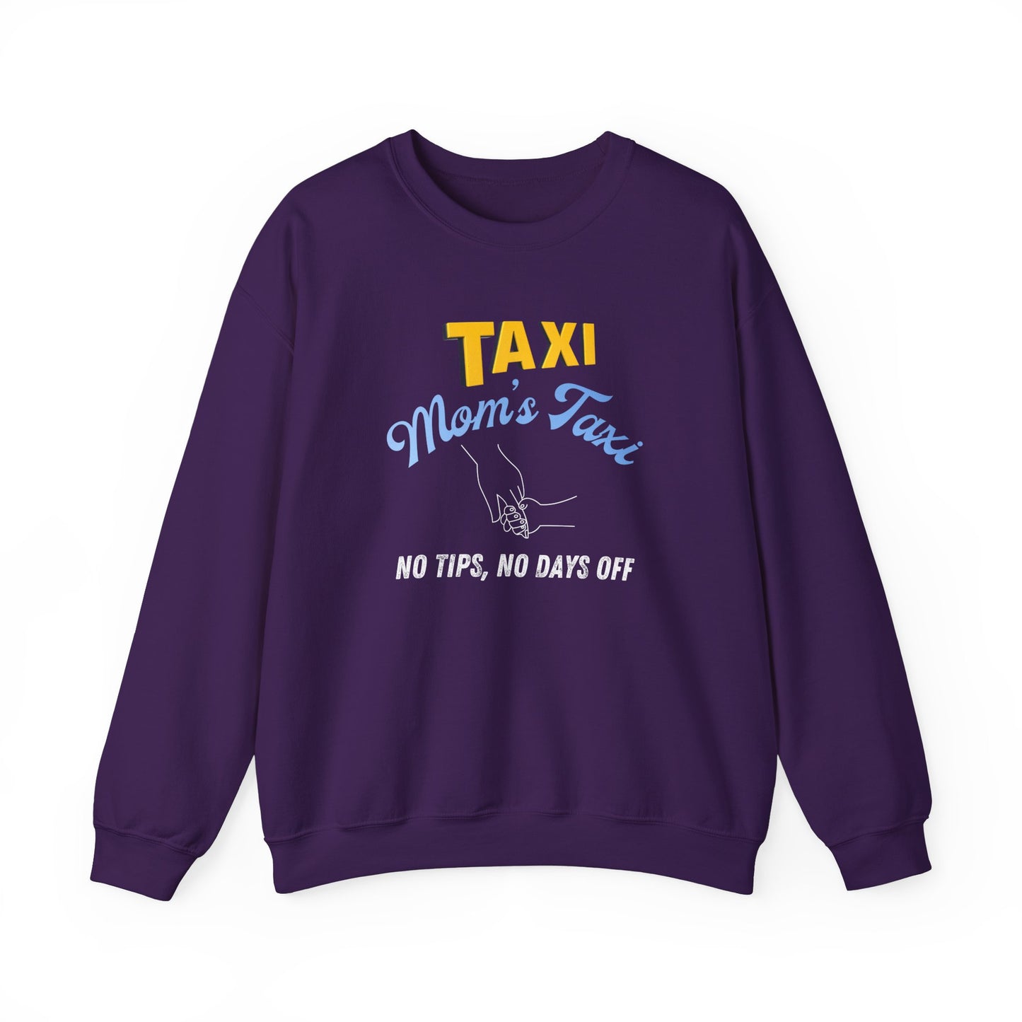 Comfy mom's taxi sweatshirt - Purple