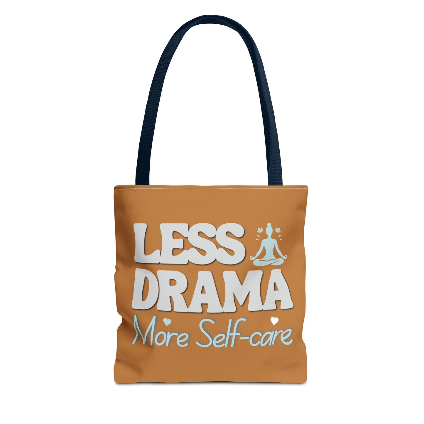Canvas tote bag with navy handle