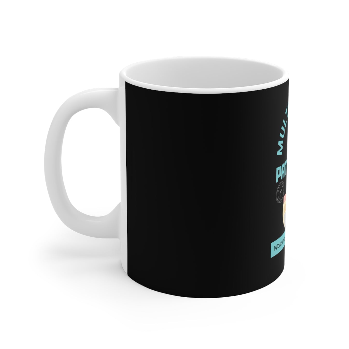 Patience OFF coffee mug - left view