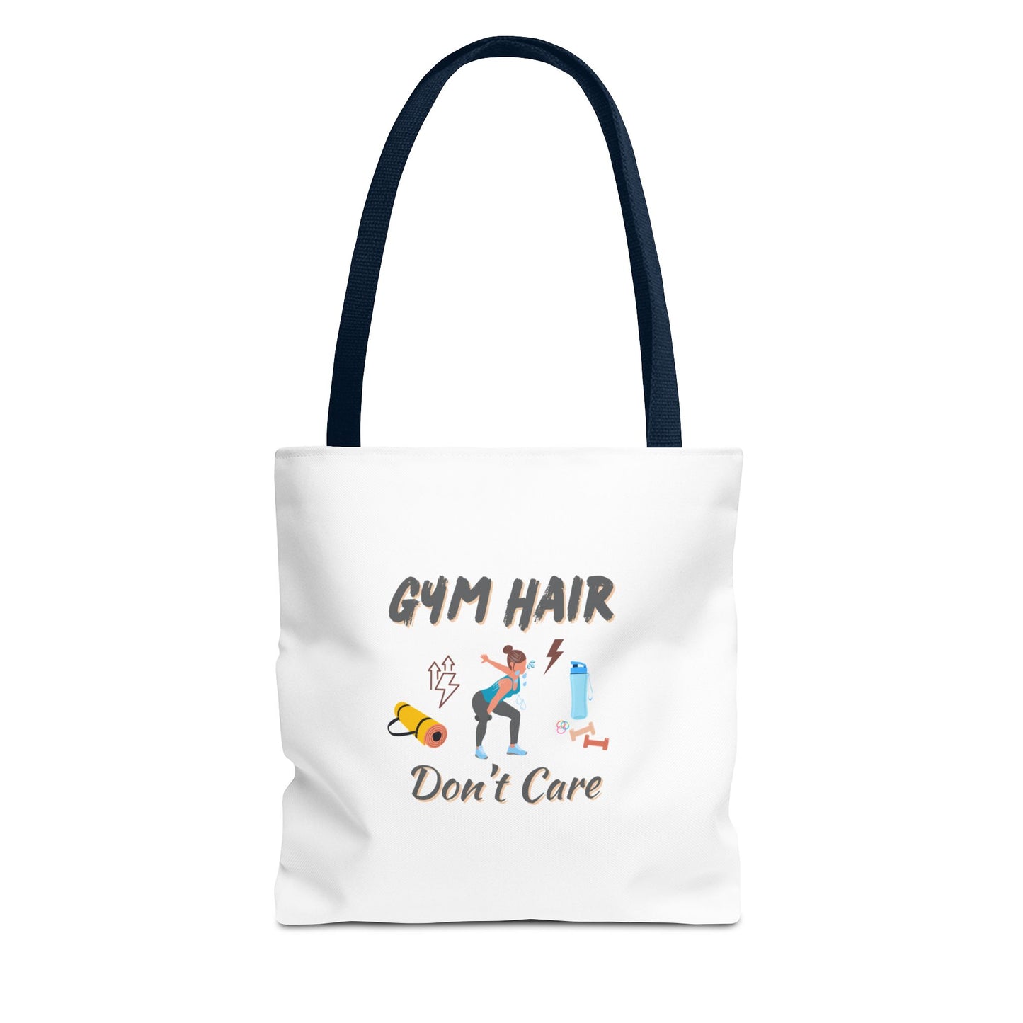 Workout Tote Bag for Women – Gym Hair Don’t Care Bold Fitness Design