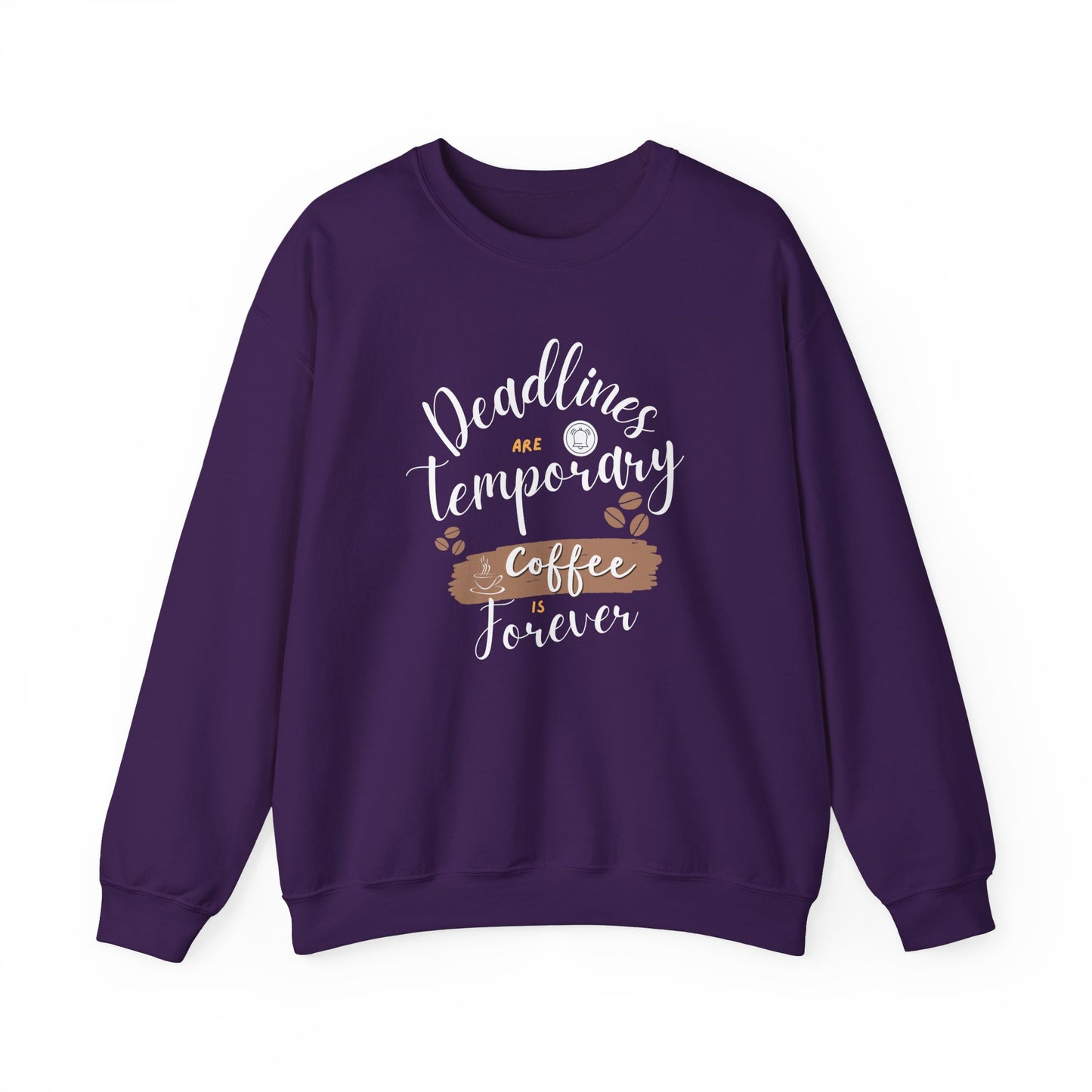 Cozy coffee enthusiast sweatshirt - purple