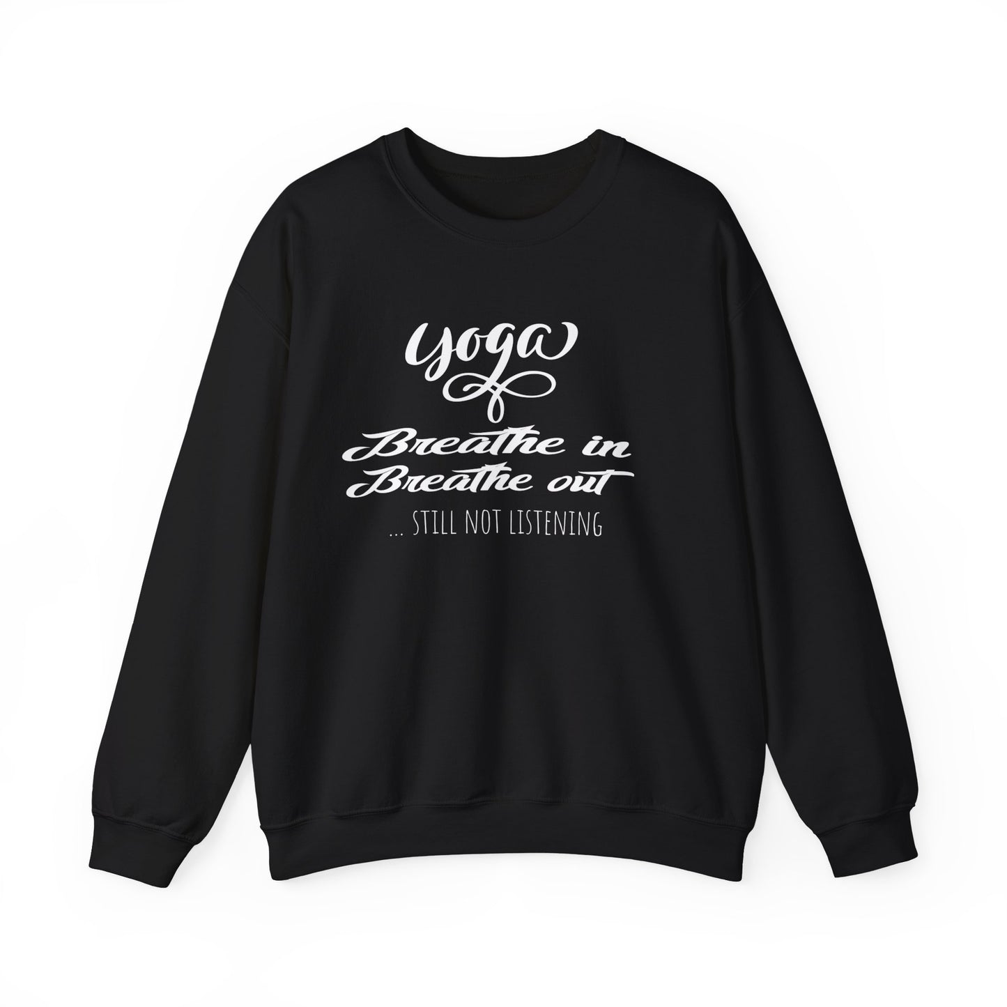 Funny yoga sweatshirt for women - Black