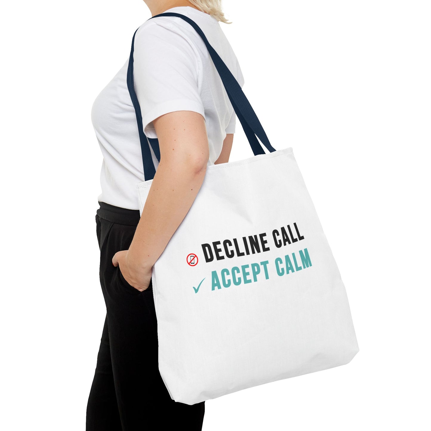 Wellness Tote Bag – Decline the Noise, Carry the Calm