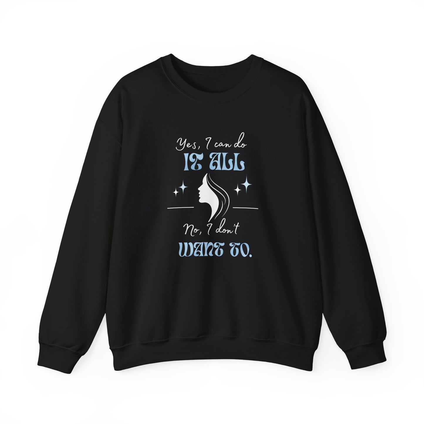 Cozy sarcastic sweatshirt - black
