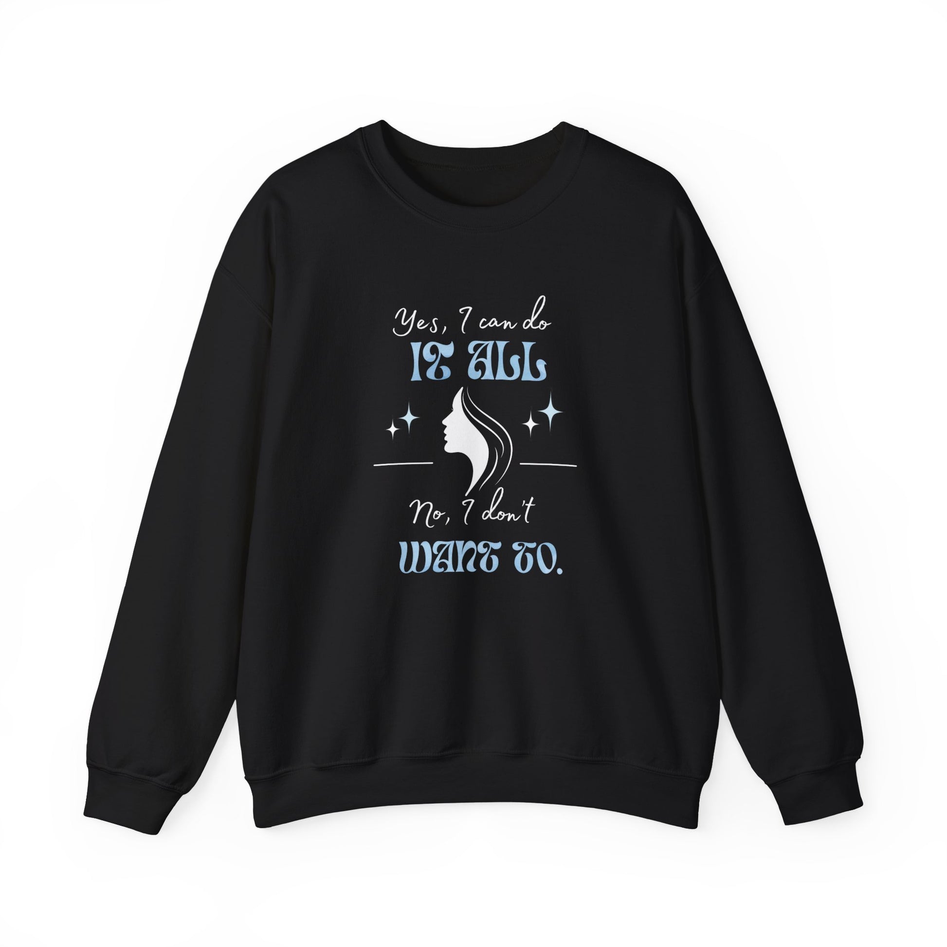 Cozy sarcastic sweatshirt - black