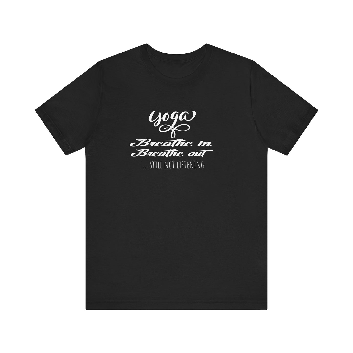 Quirky yoga T-shirt - Black