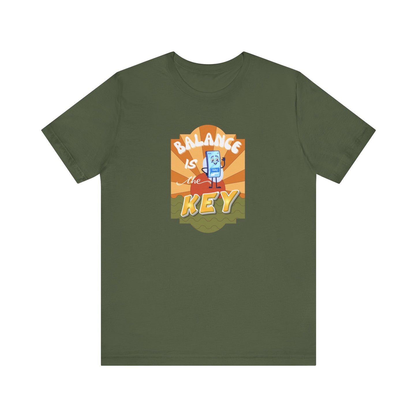 Balance is the key t-shirt - Military green
