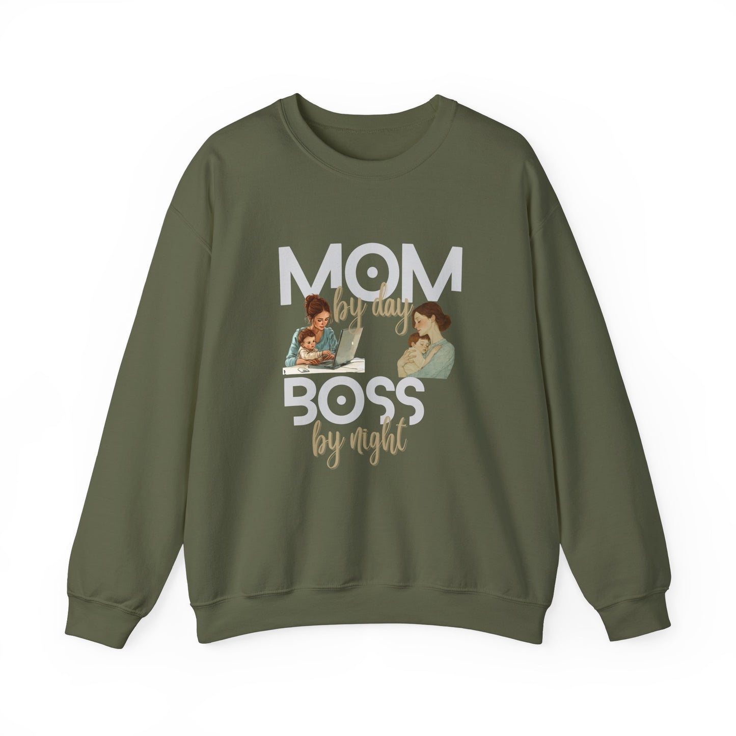 Cozy sweatshirt for moms - Military green