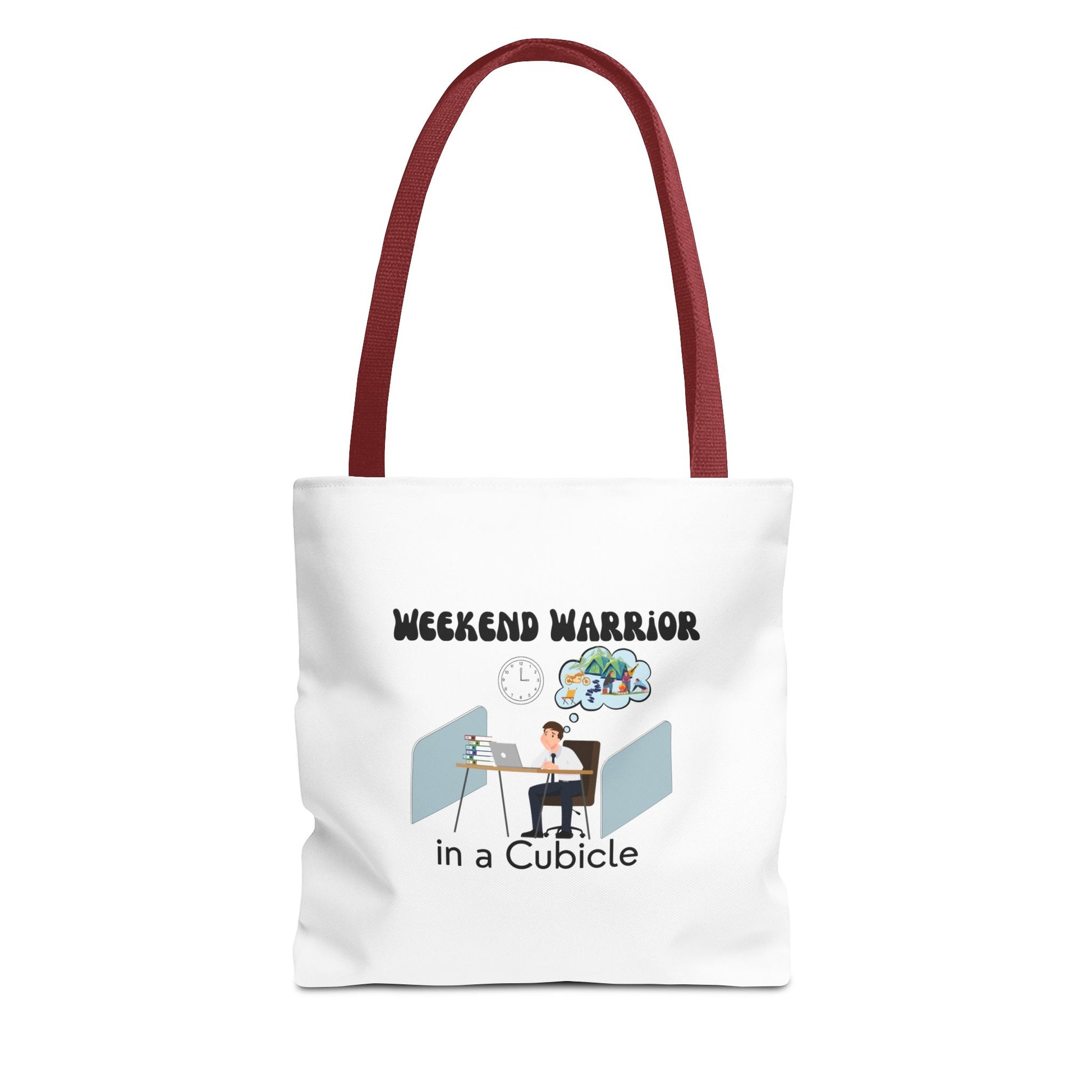 Funny work bag with red handle