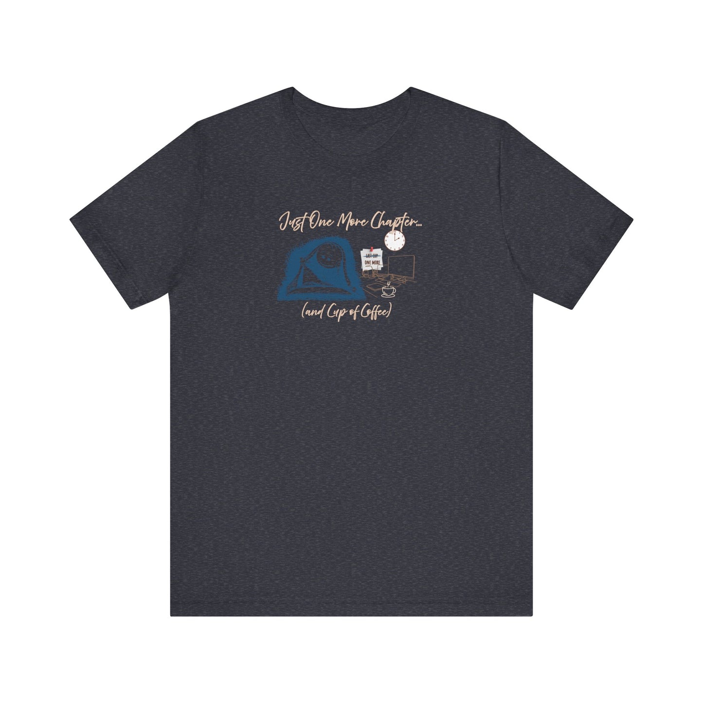 Just one more chapter t-shirt - heather navy