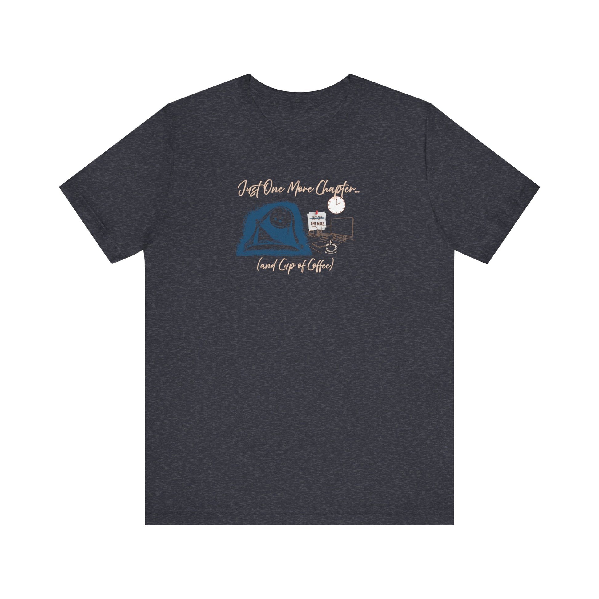 Just one more chapter t-shirt - heather navy
