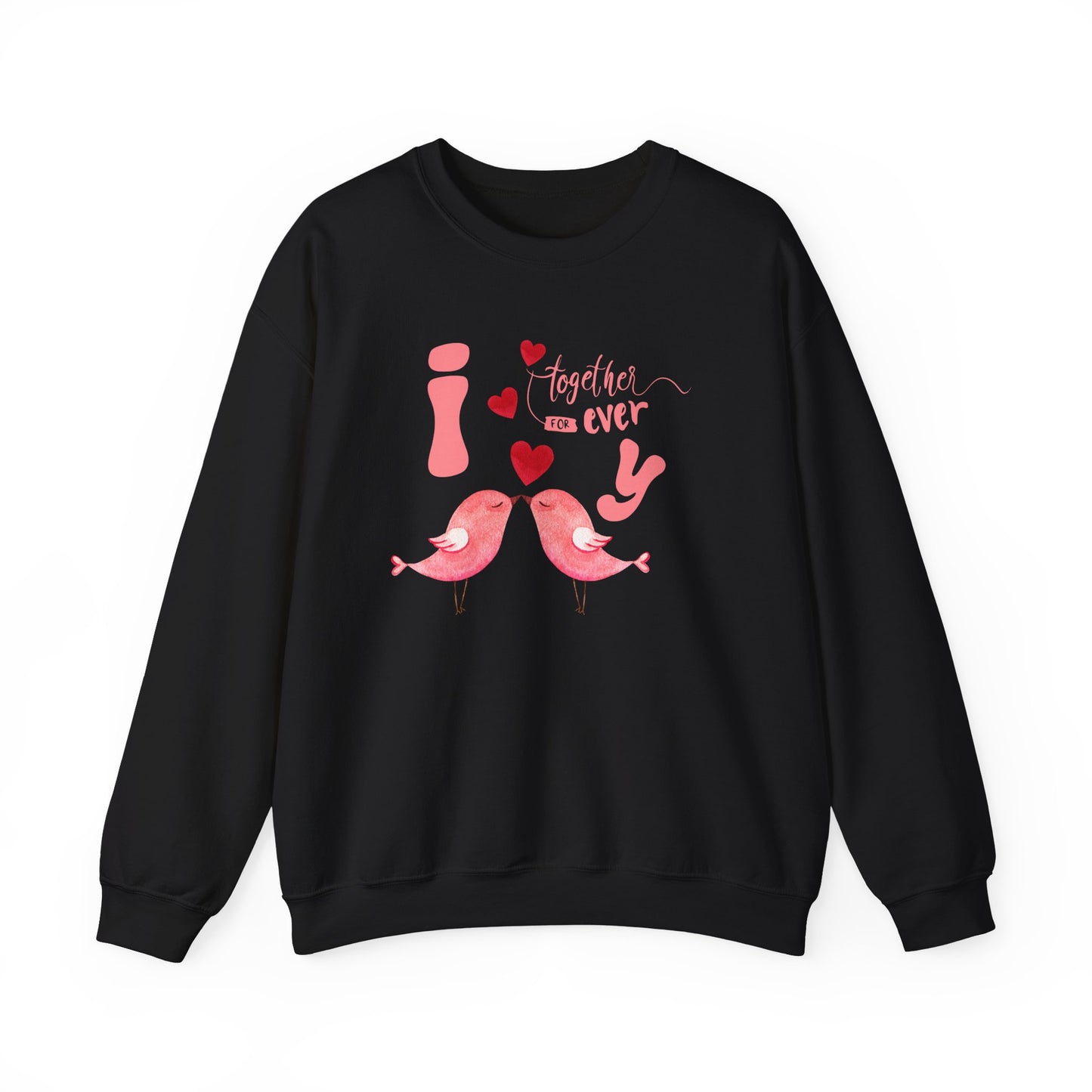 Eternal love birds sweatshirt - Black