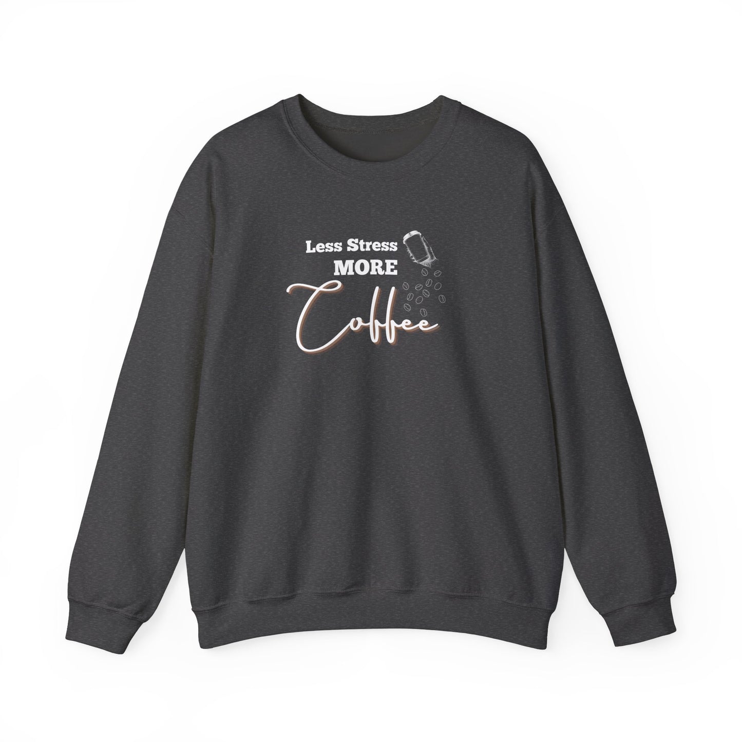 Relaxed coffee sweatshirt - Dark heather
