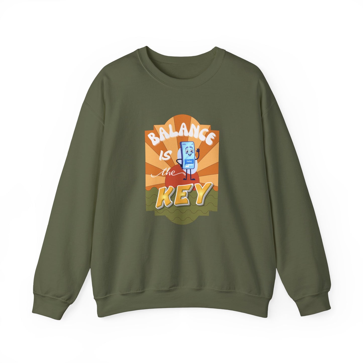 Balance is the key sweatshirt - Military green