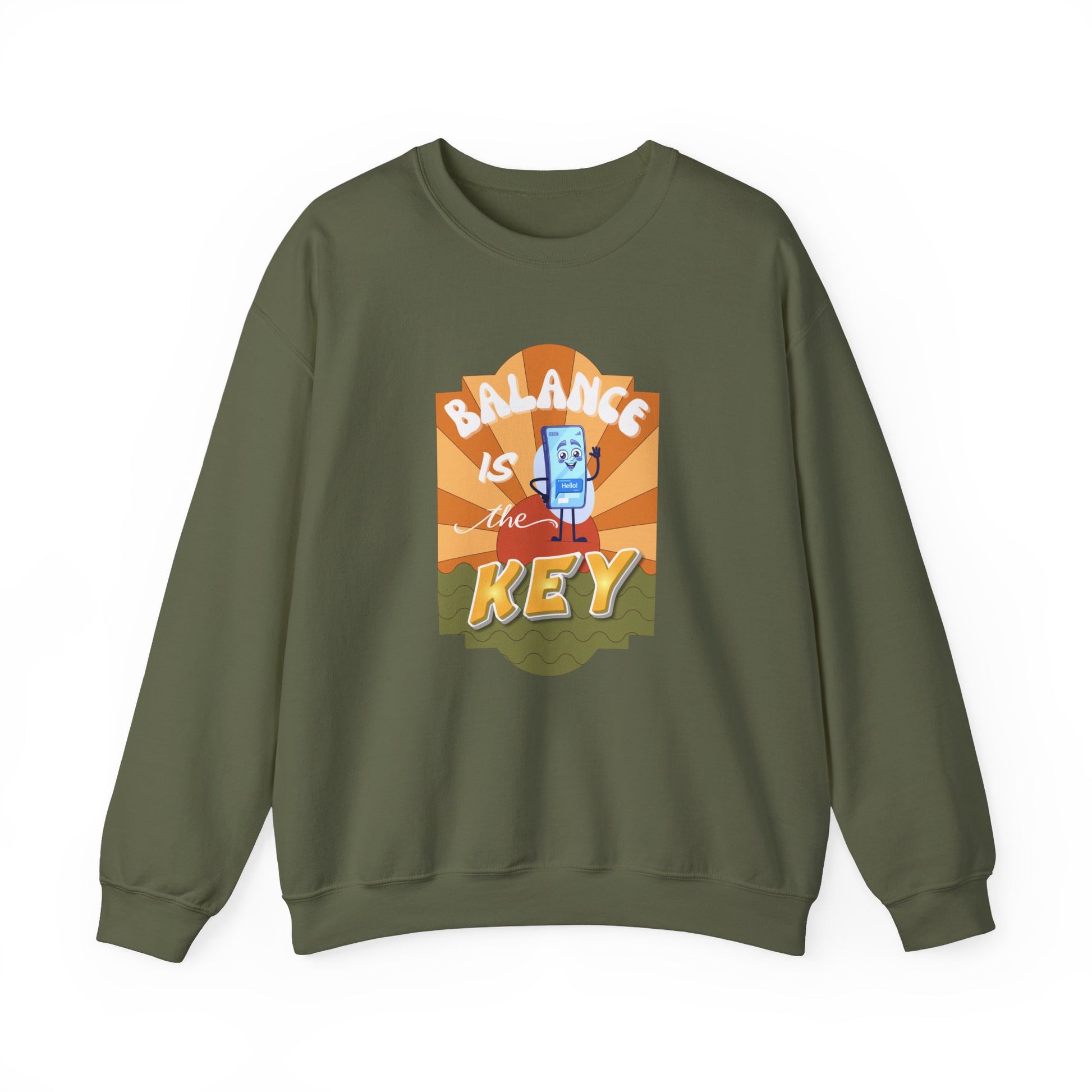 Balance is the key sweatshirt - Military green