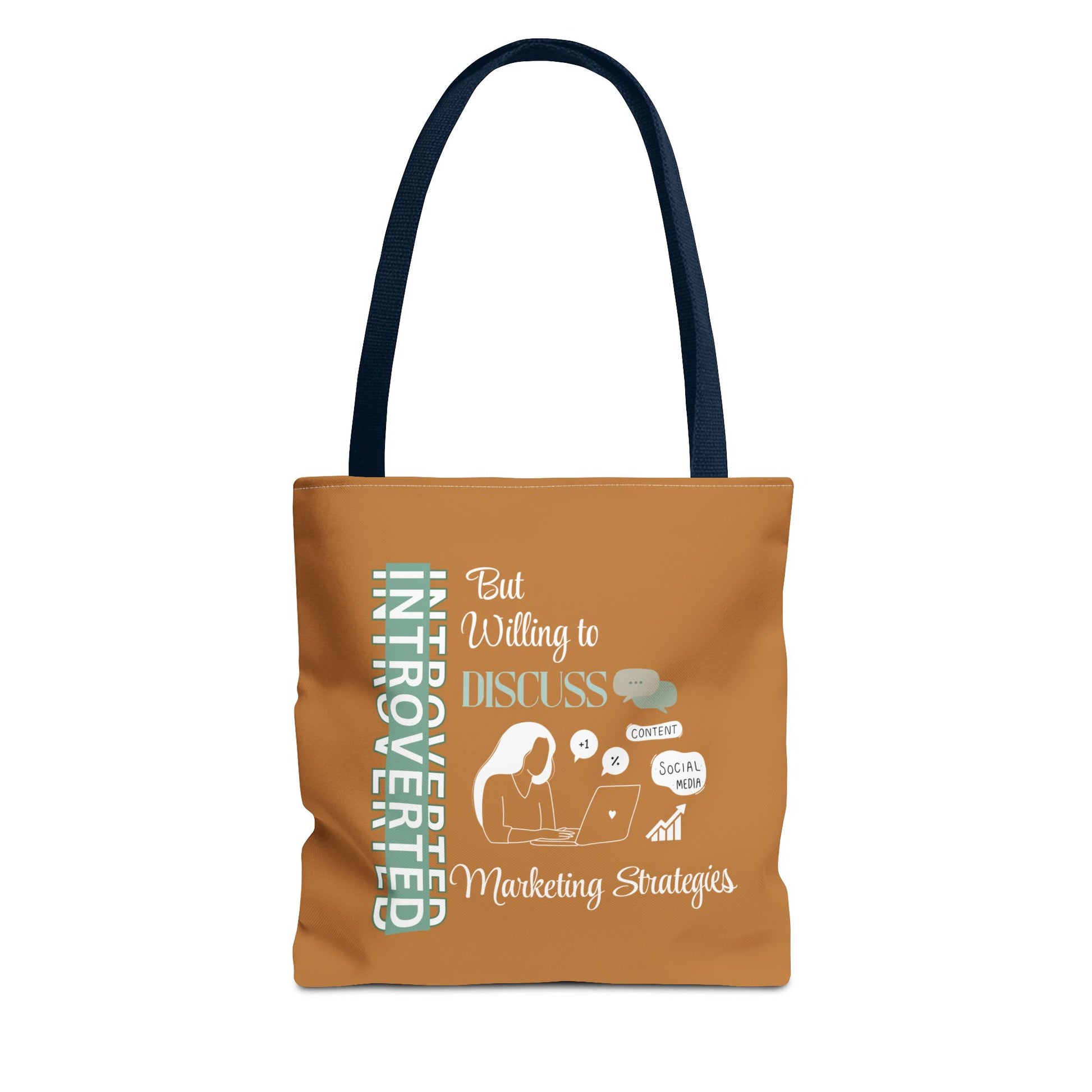 Strategic introvert tote - with navy handle