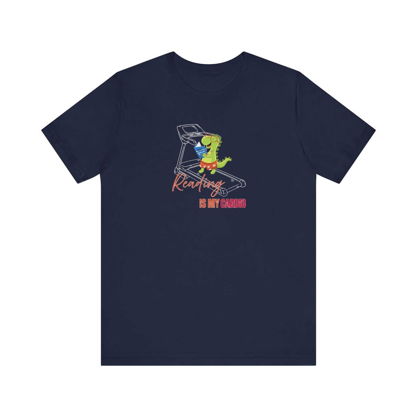 navy reading shirt design