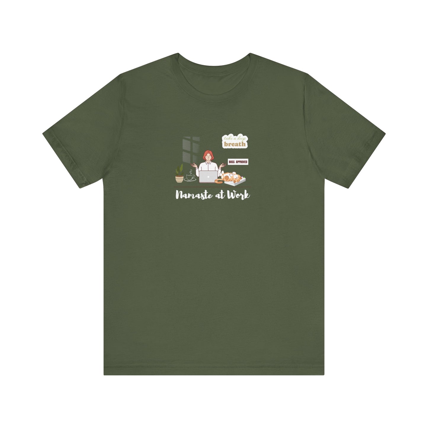 Mindfulness shirt for office workers - Military green