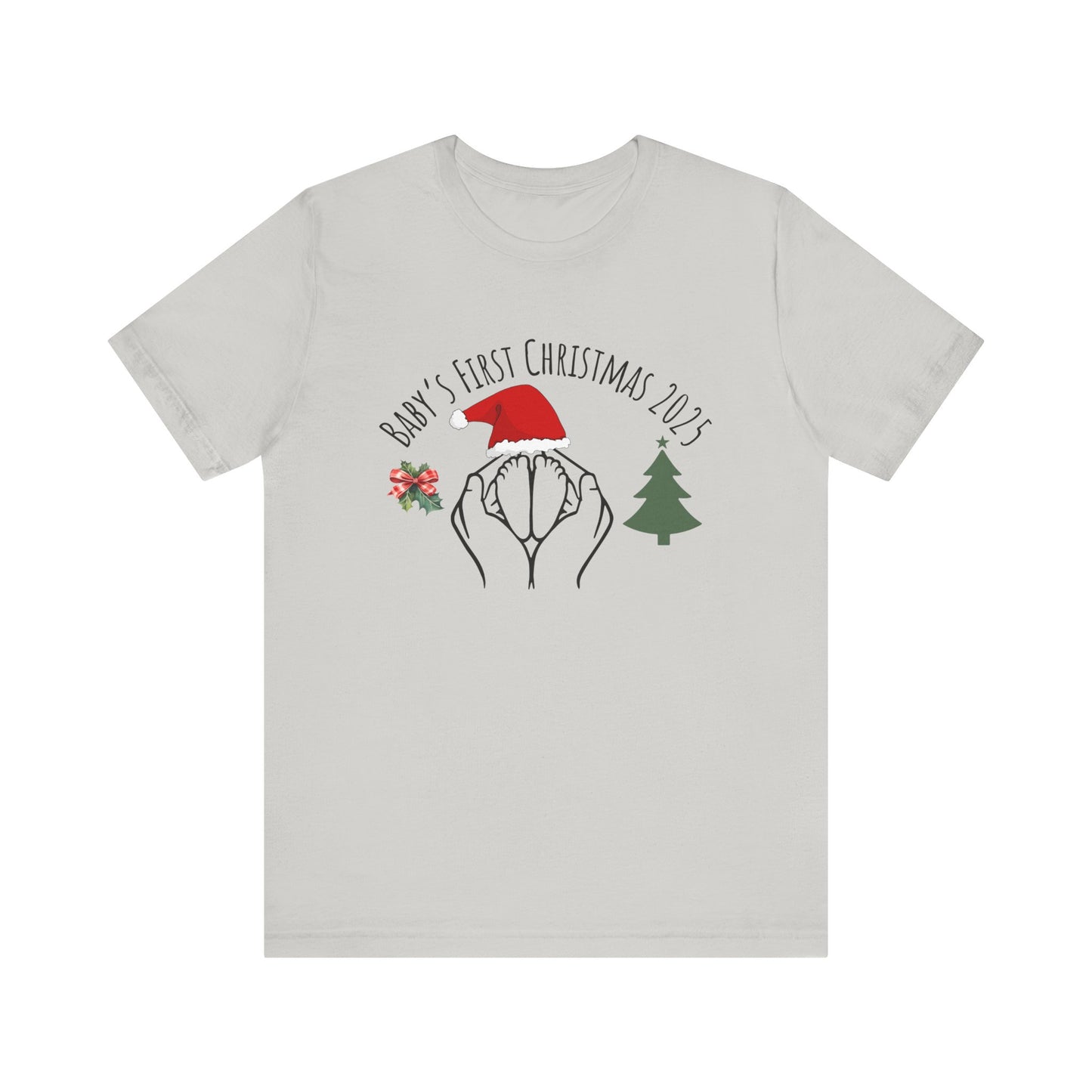 Baby's First Christmas 2025 T-Shirt - Silver