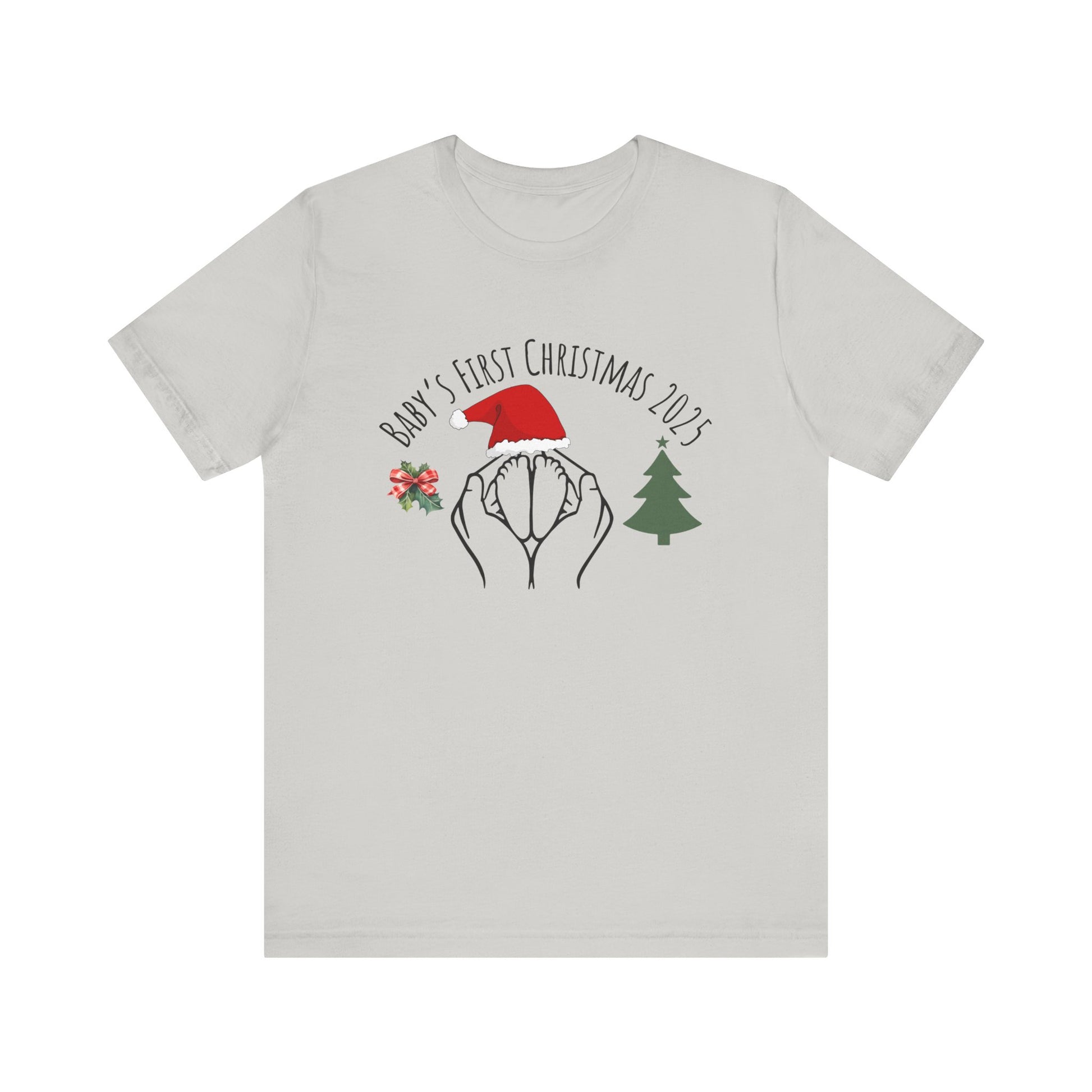 Baby's First Christmas 2025 T-Shirt - Silver