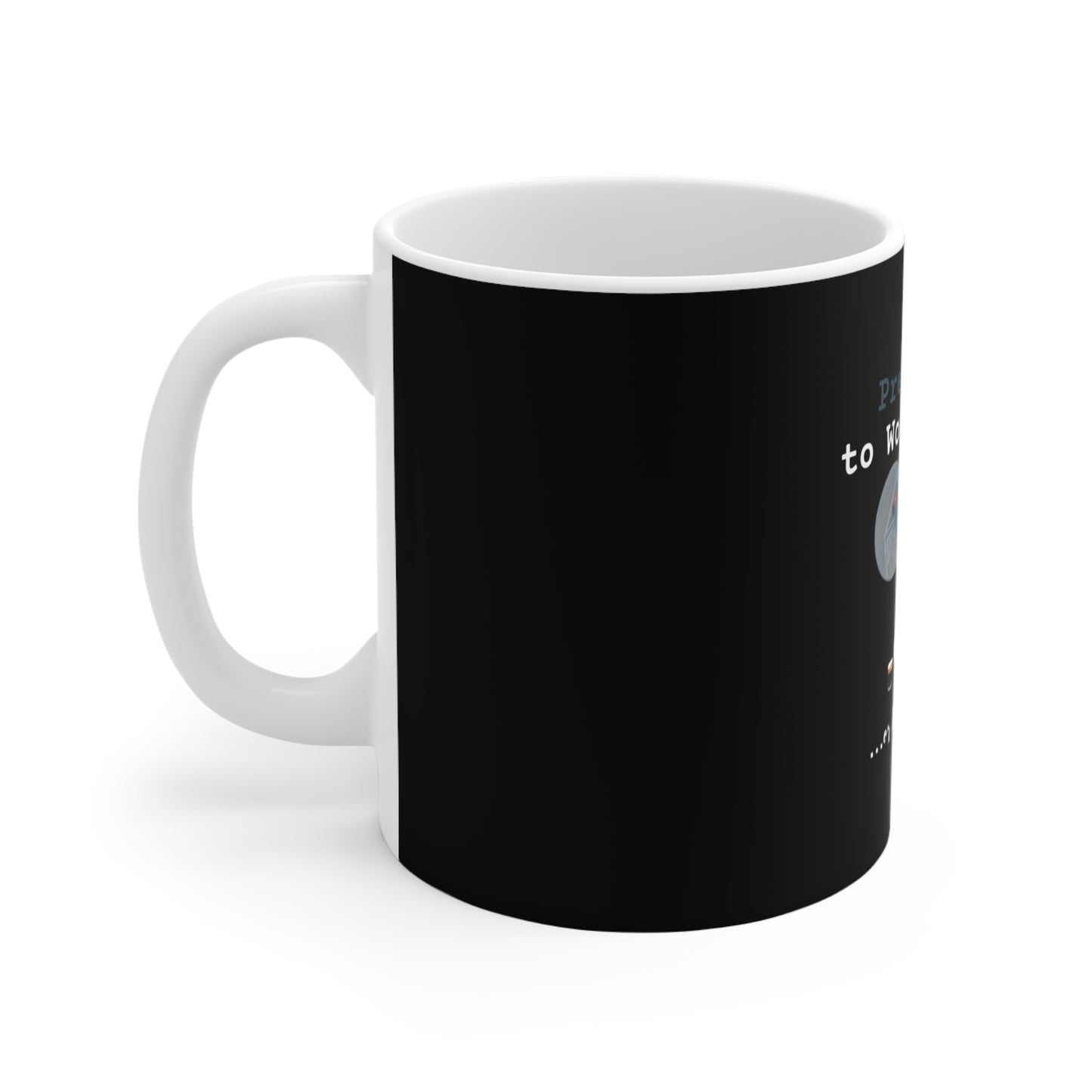 Work from home coffee cup - Left view