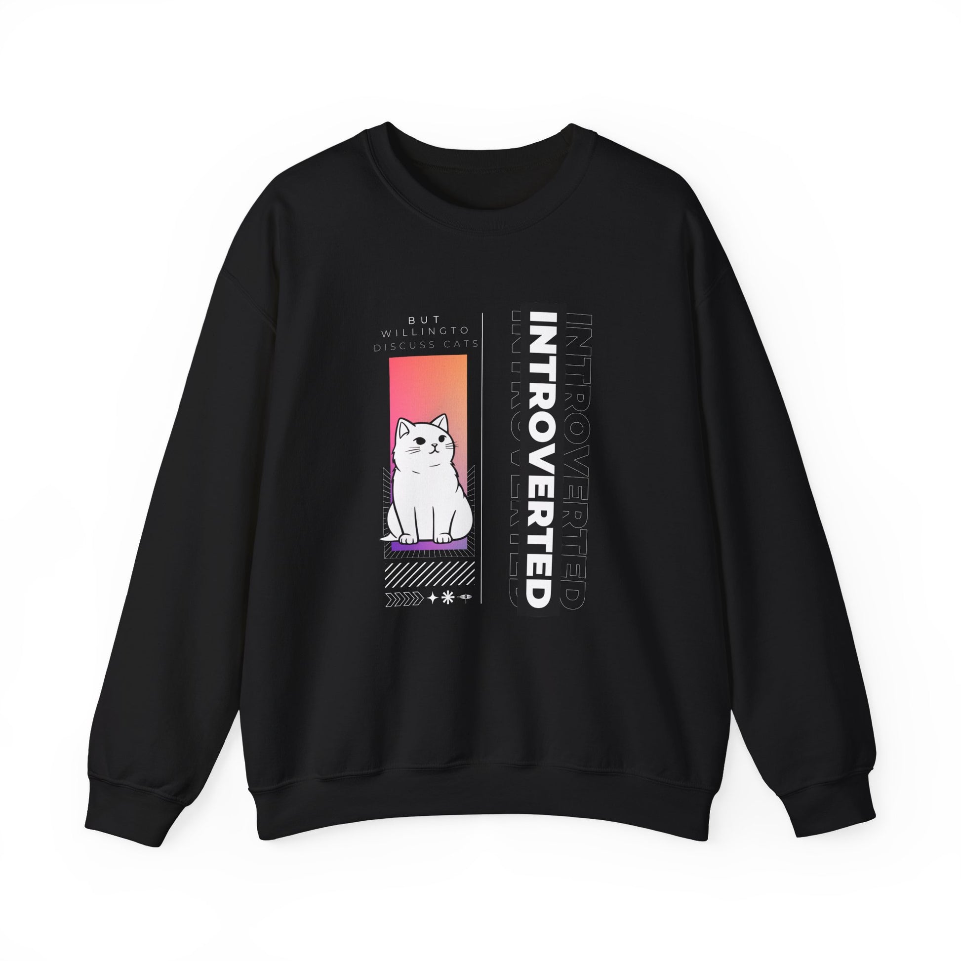 Comfy introverted sweatshirt - Black