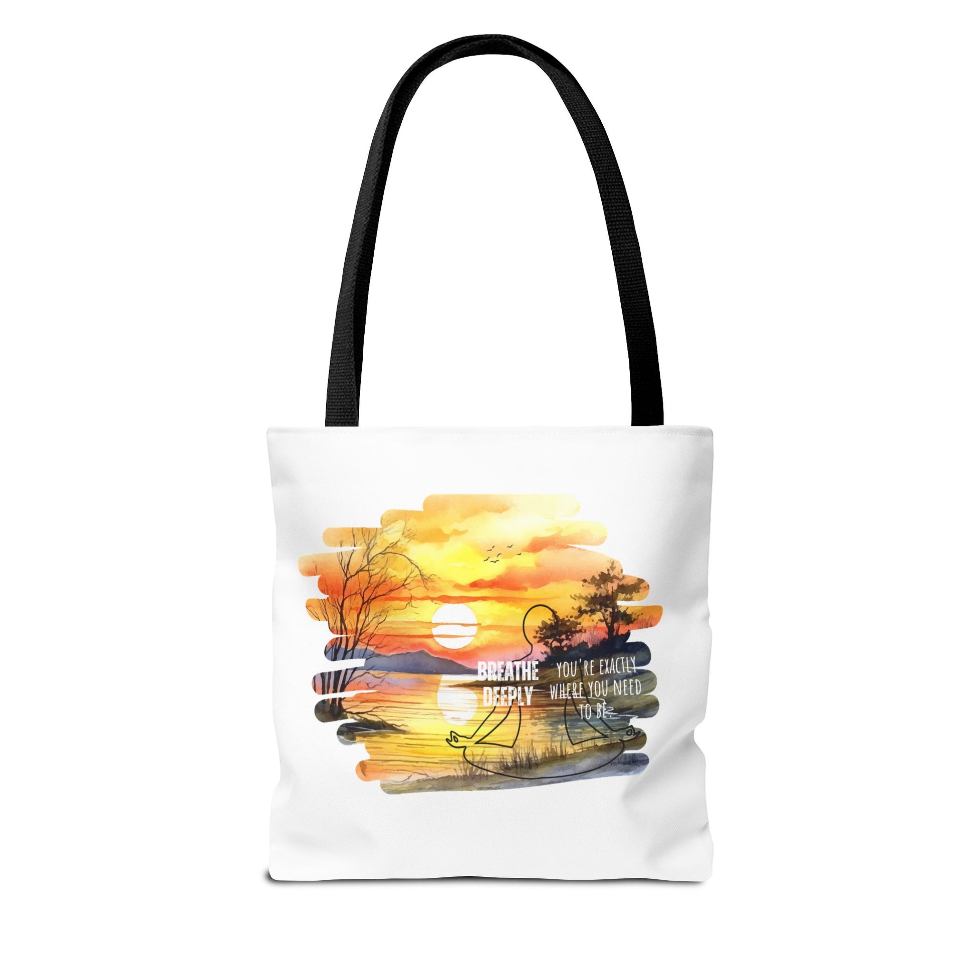 Breathe Deeply Tote Bag - Back