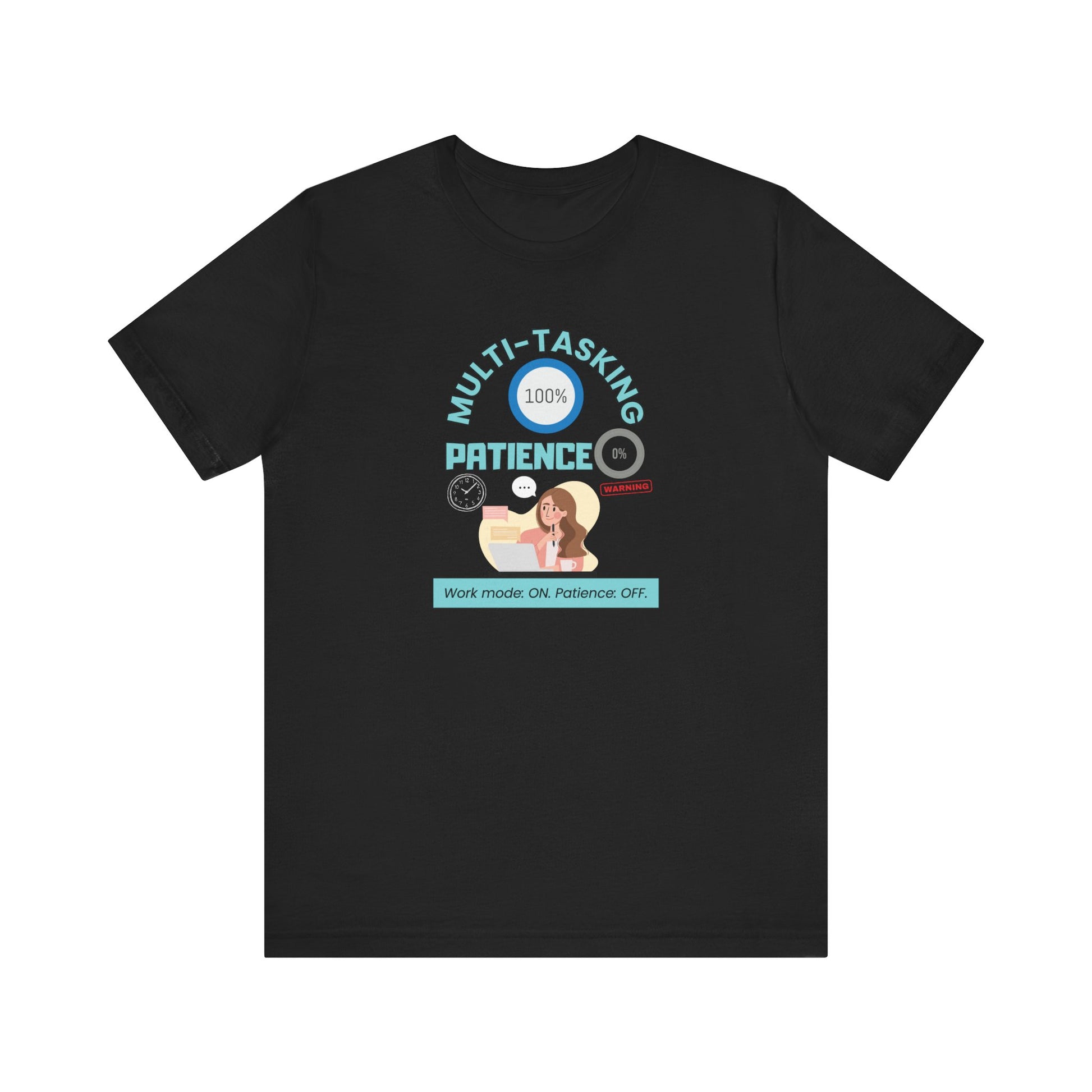 Funny multi-tasking t-shirt - black