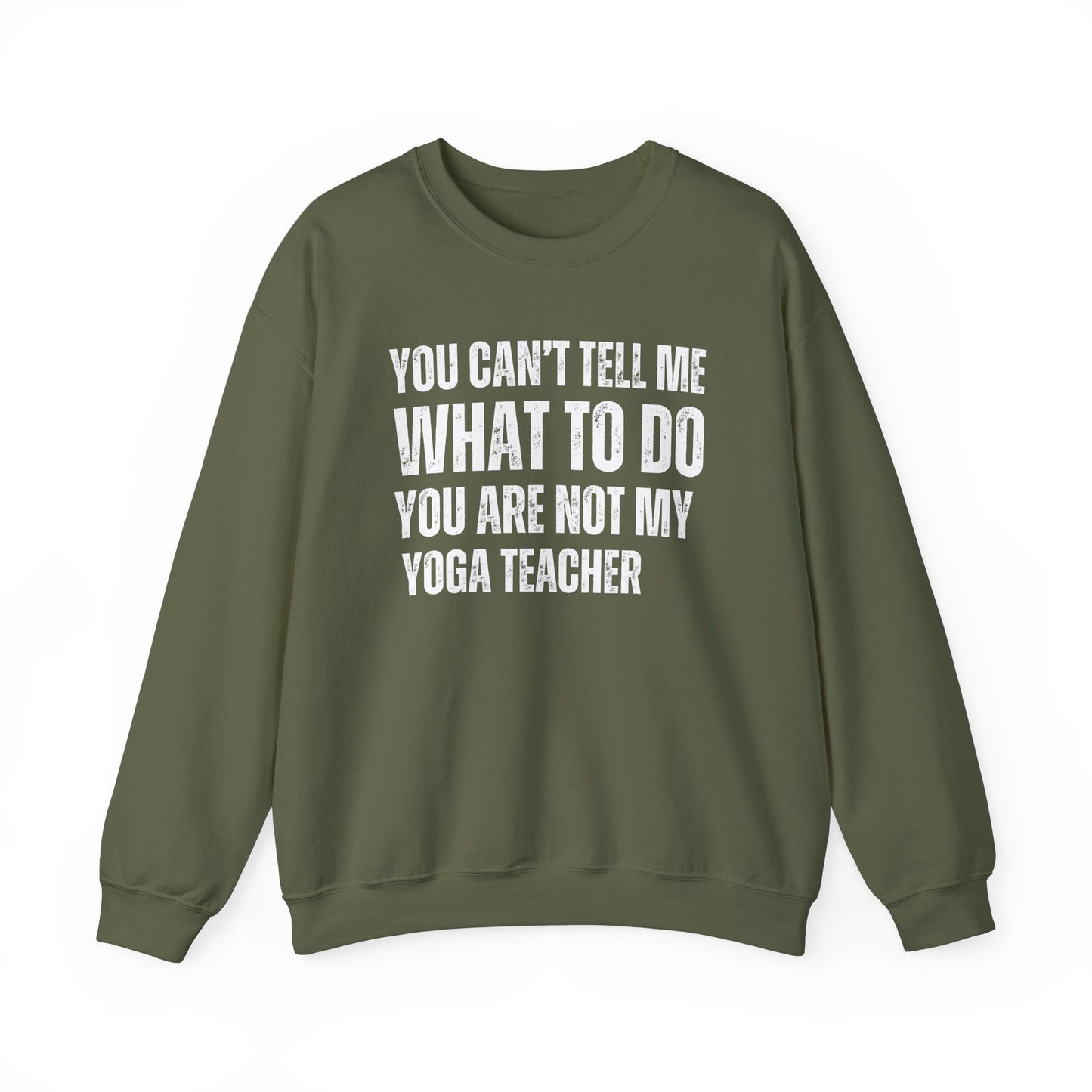 Empowering yoga  sweatshirt - Military green