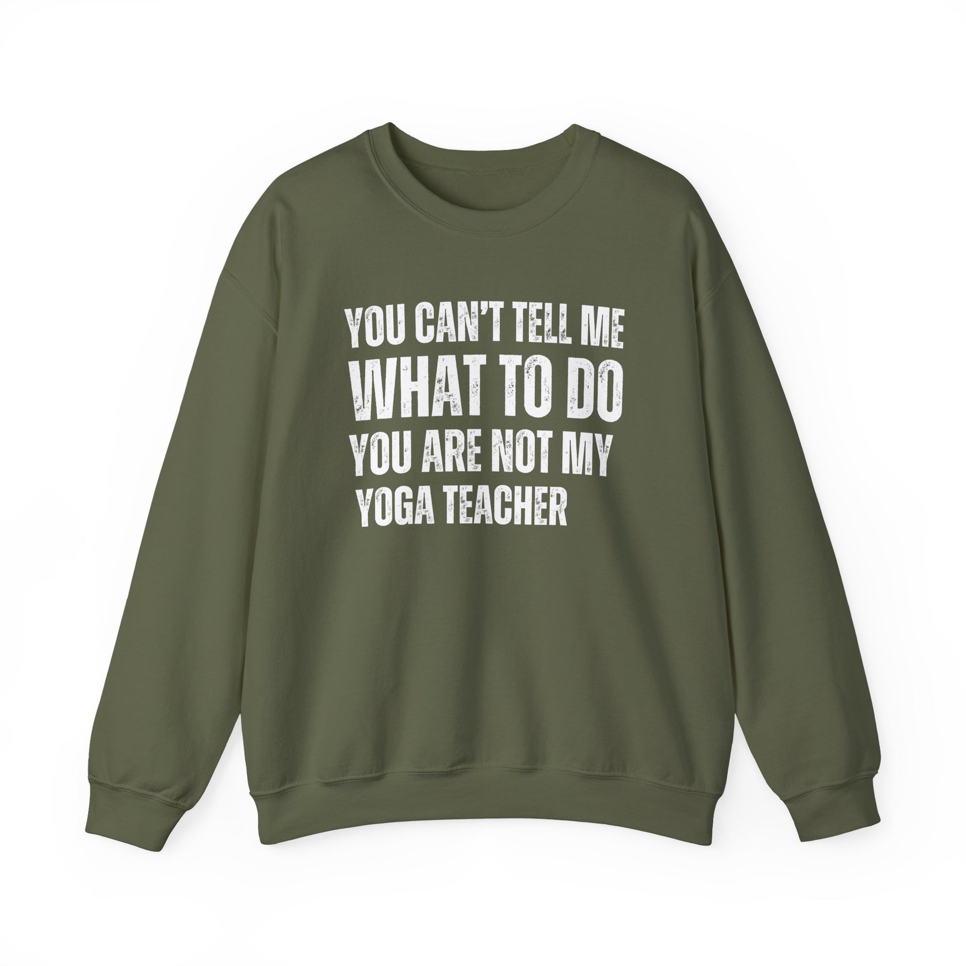 Empowering yoga  sweatshirt - Military green