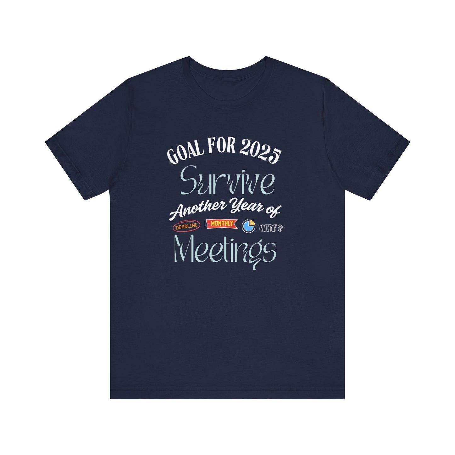 Funny office tshirt - navy
