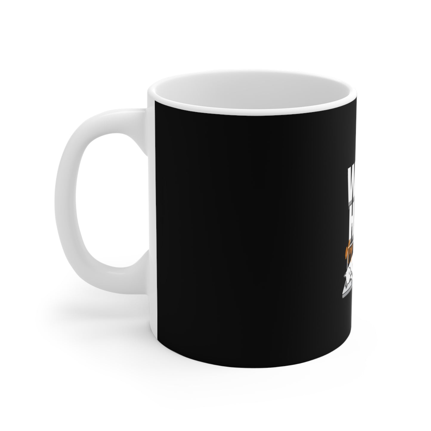 Work hard, nap harder mug - left view