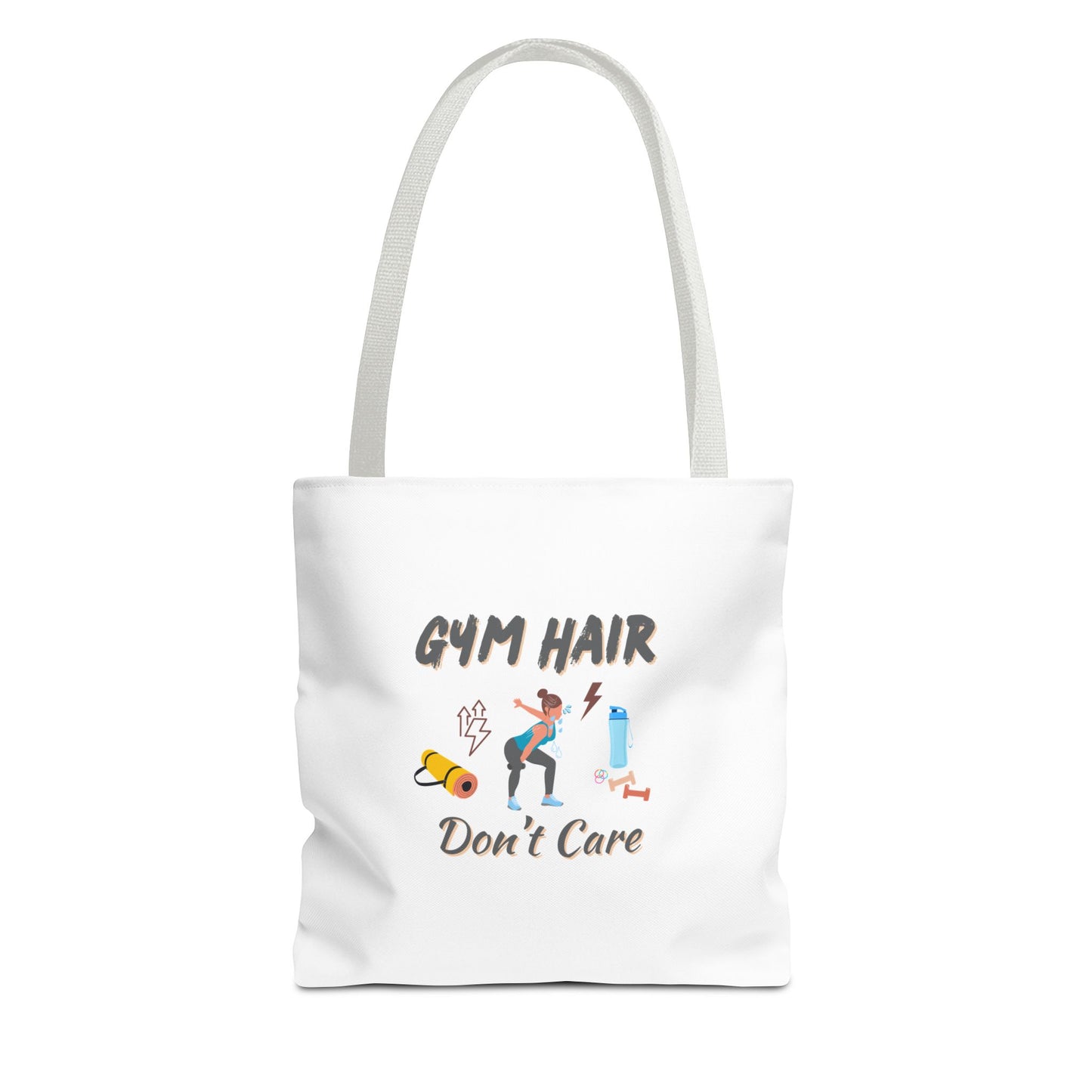 Workout Tote Bag for Women – Gym Hair Don’t Care Bold Fitness Design