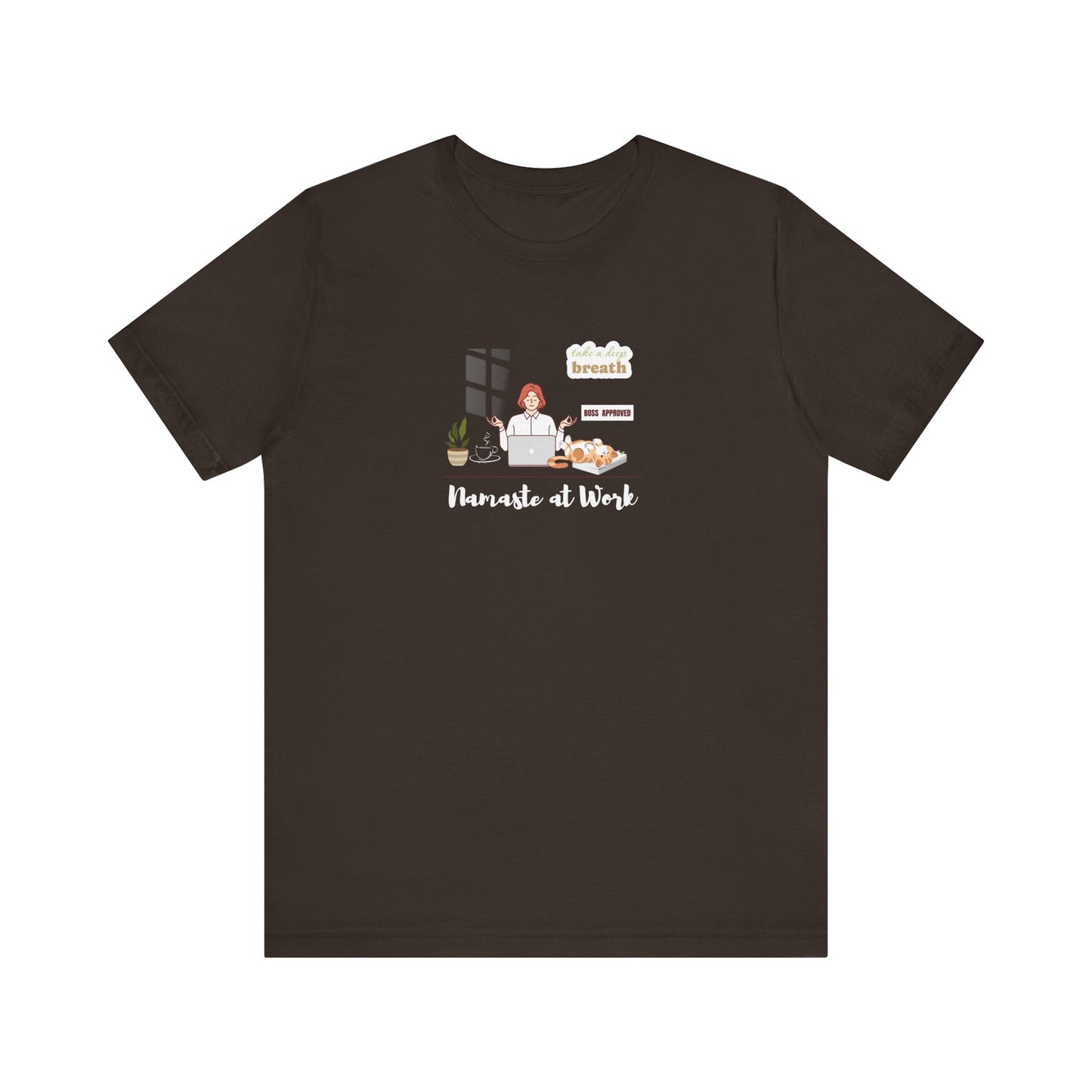 Mindfulness shirt for office workers - Brown