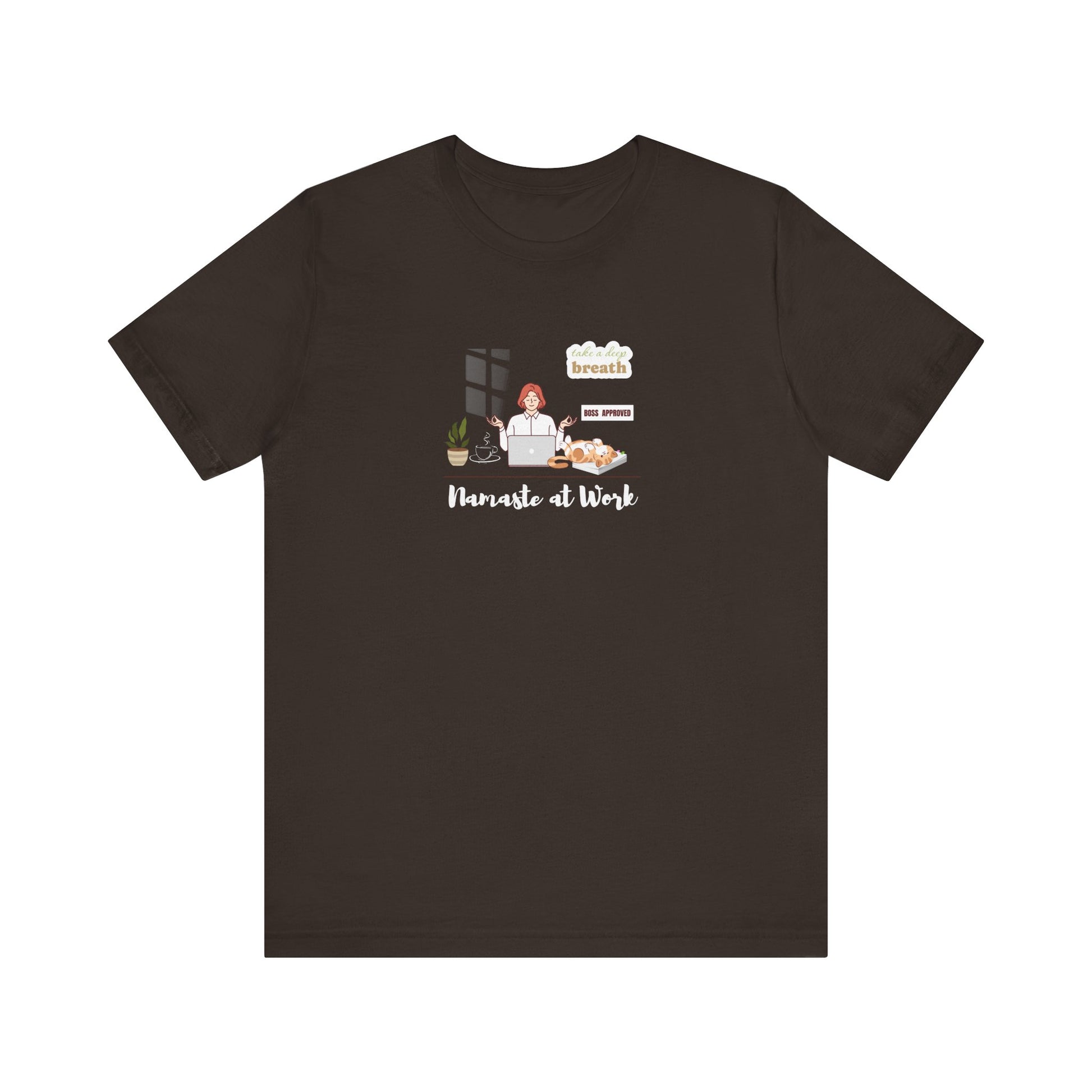 Mindfulness shirt for office workers - Brown