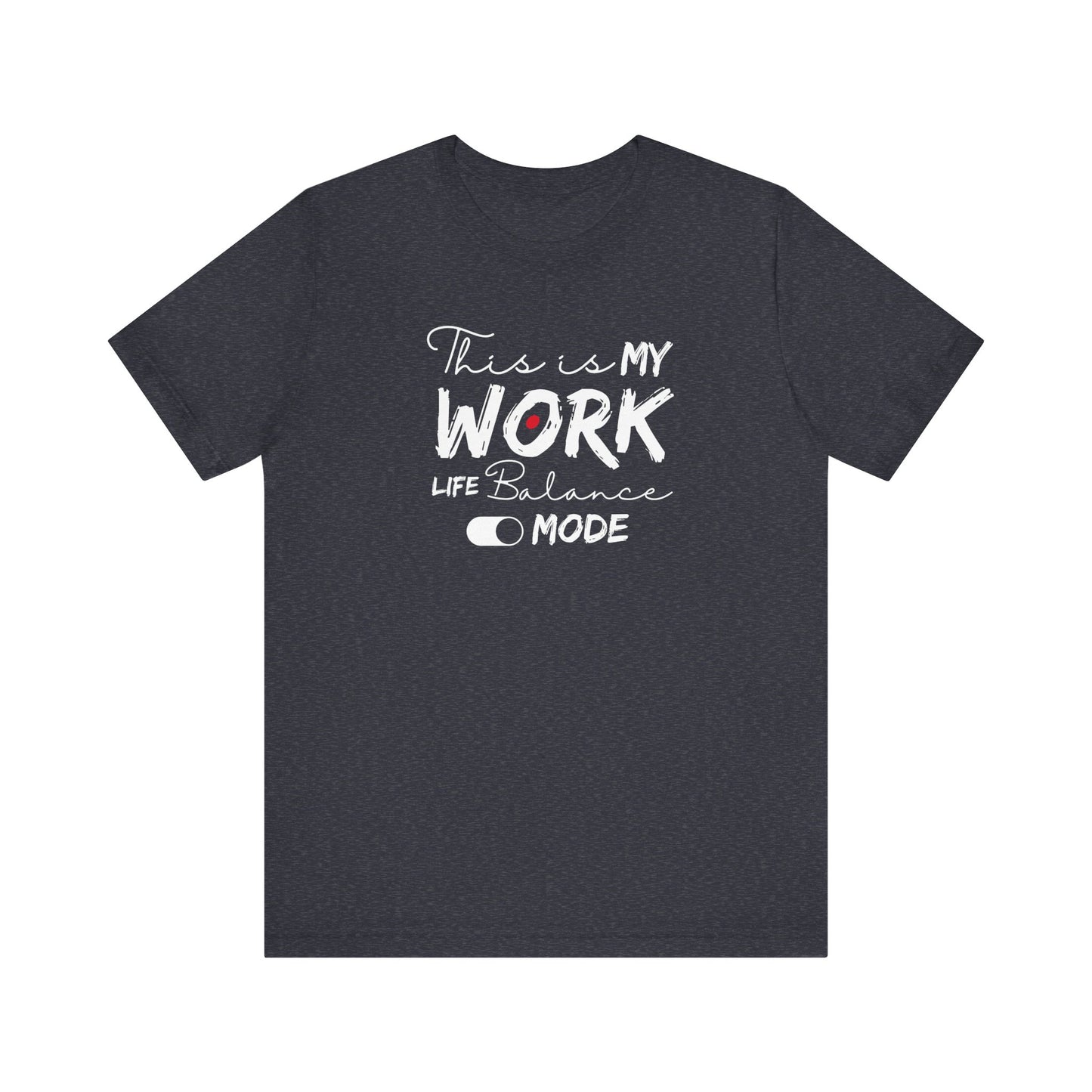 Relaxed work-life balance t-shirt - Heather navy